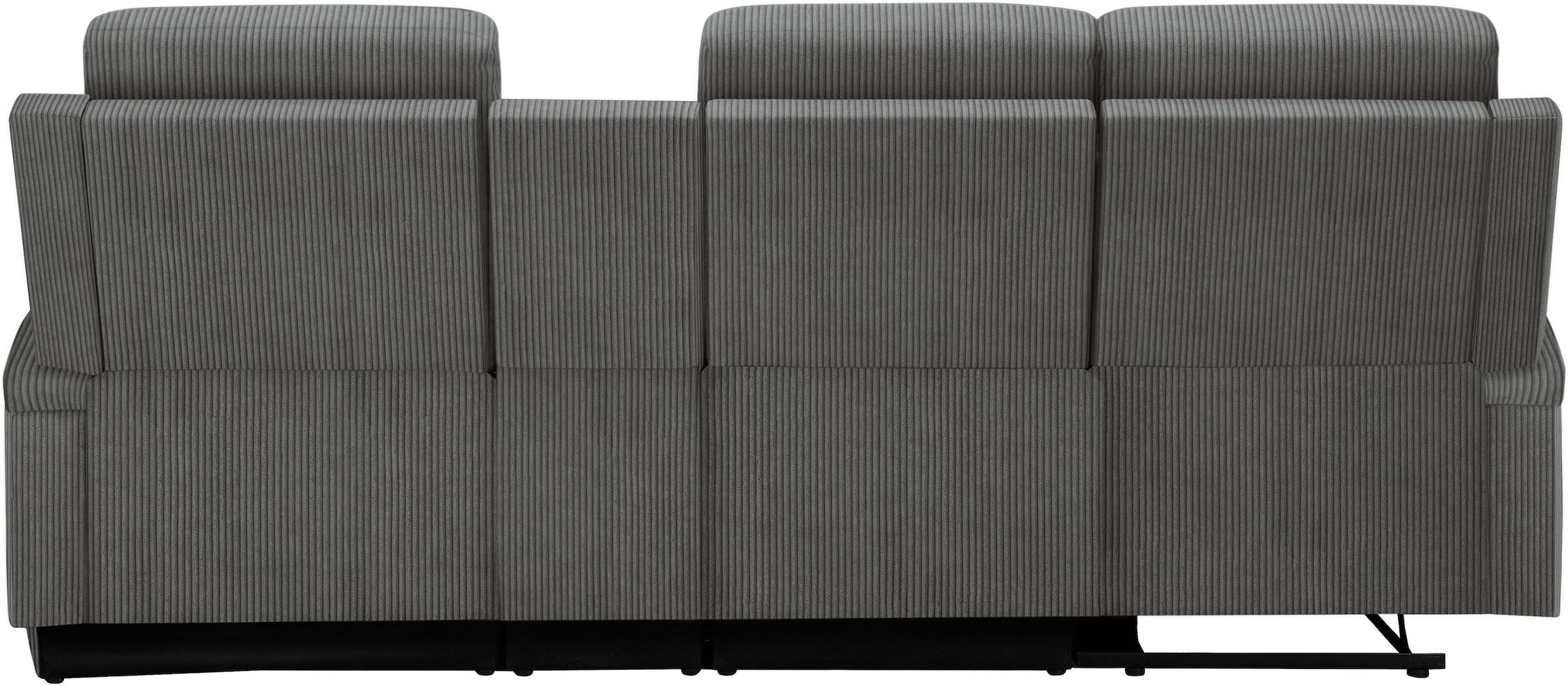 GOODproduct Ecksofa »NAPORI Multimediasofa, 3er Kinosessel XXL, L-Form, Cord« Kinosofa mit Relaxfunktion, Getränkehalter, Staufach und Staukasten