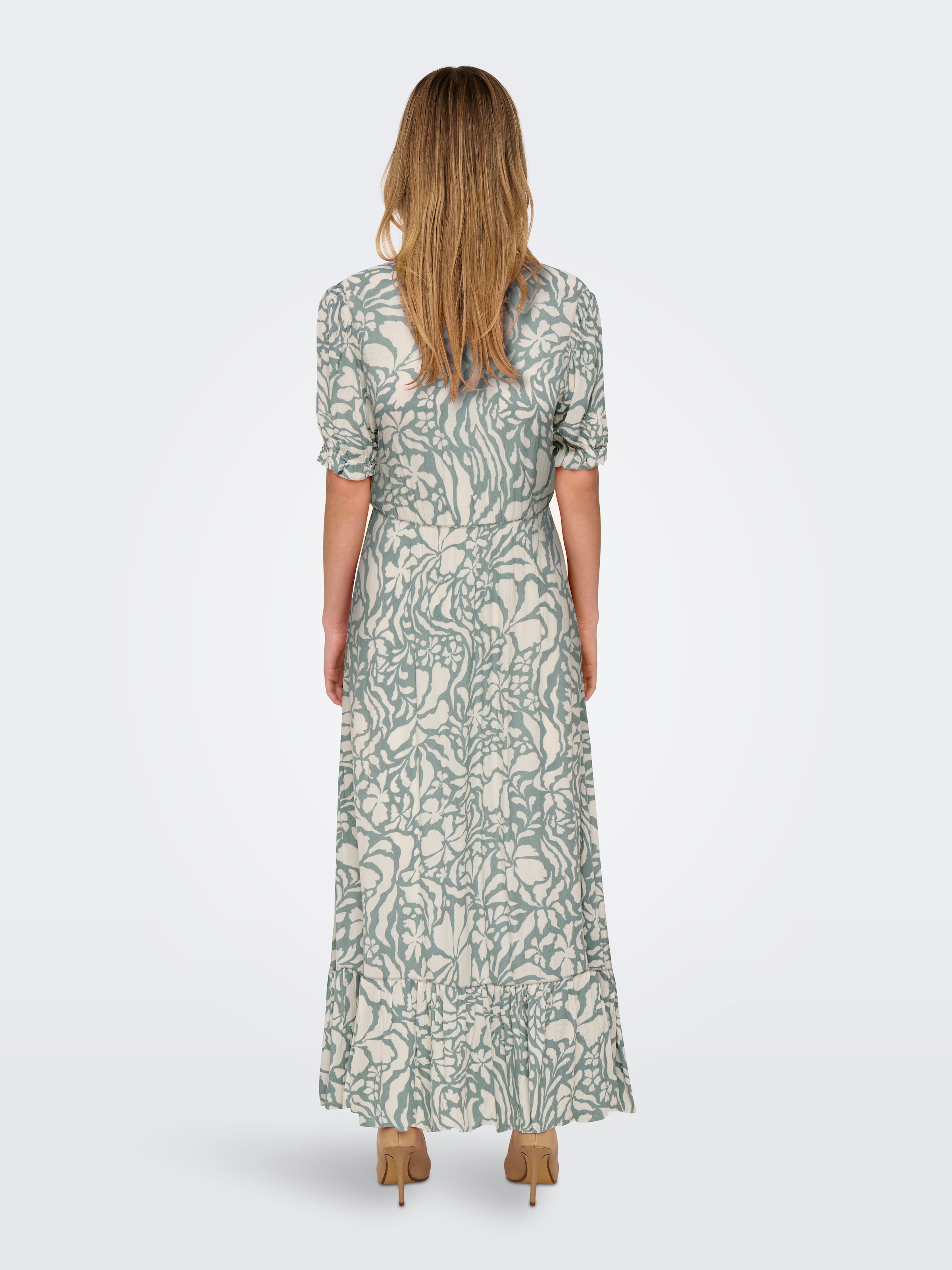 ONLY Maxi robe »ONLCHIANTI S/S LONG DRESS WVN NOOS« viscose, coupe regular