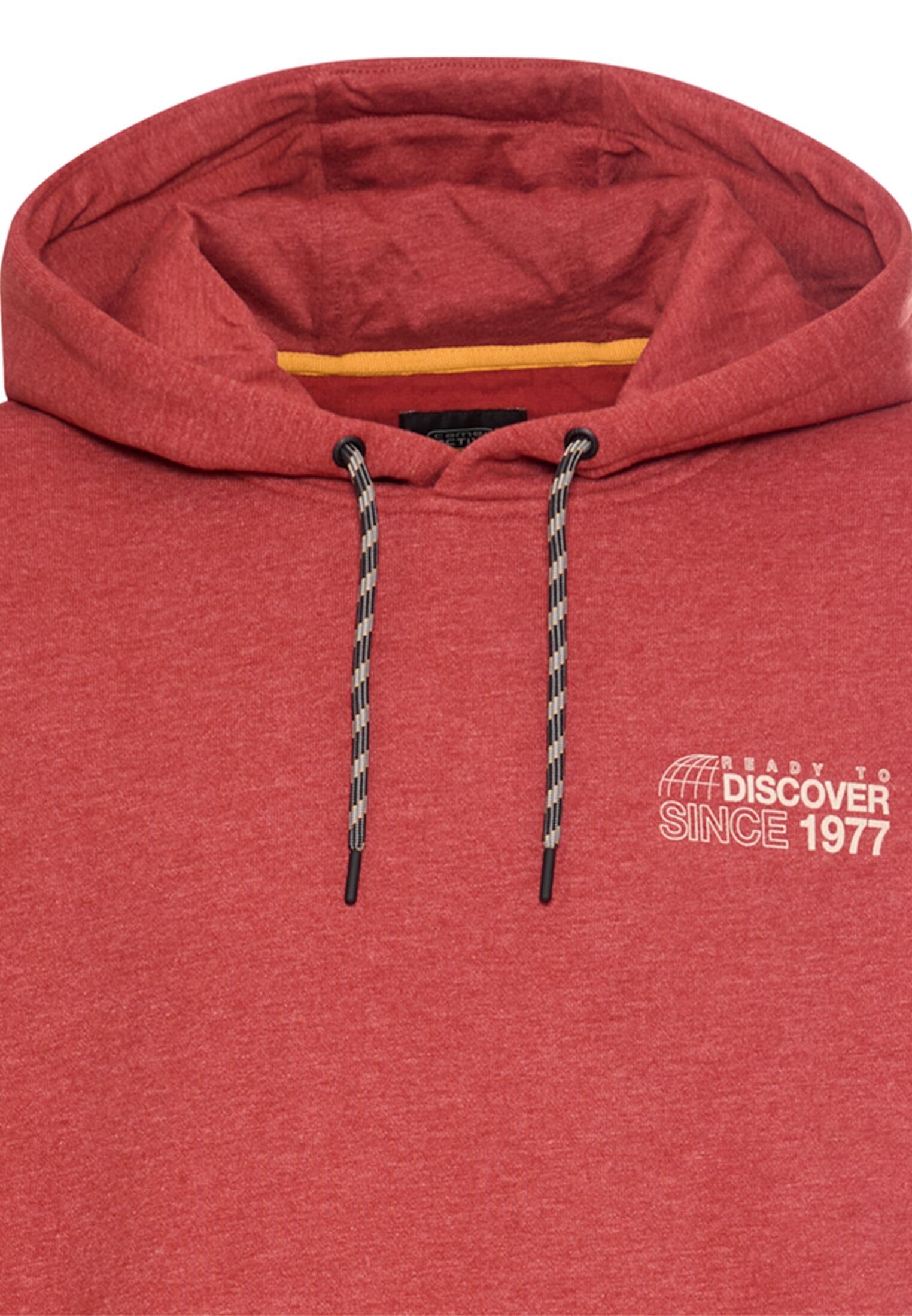 camel active Kapuzensweatshirt , mit grossen Rückenprint
