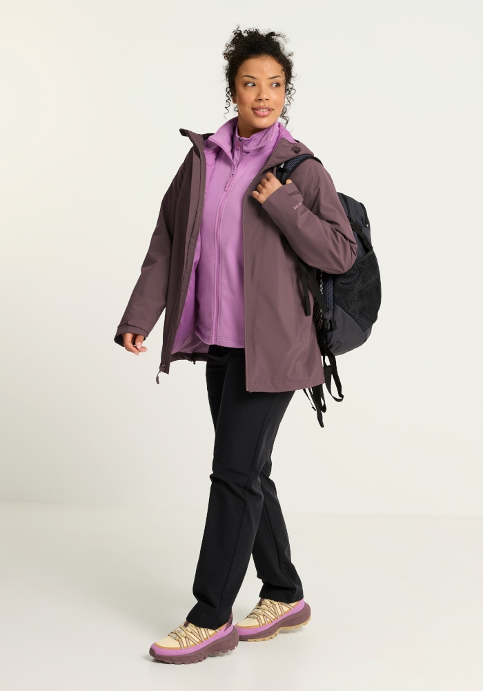 Jack Wolfskin 3-in-1-Funktionsjacke »MOONRISE 2 3IN1 JKT W« 3-in-1-Funktionsjacke, für Wandern und andere Outdoor-Aktivitäten