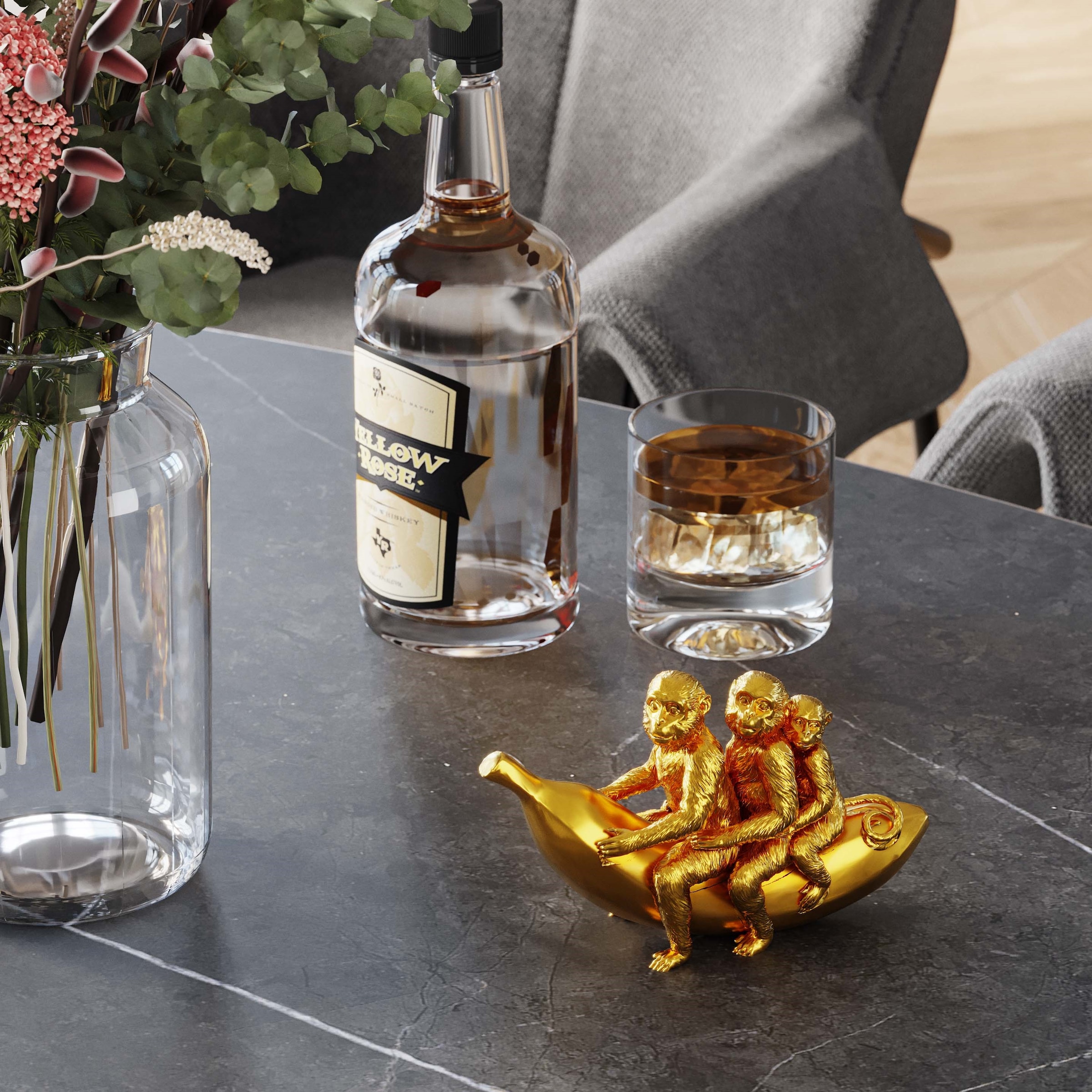 Kare Design Figurine de décoration »Banana Ride 12cm«