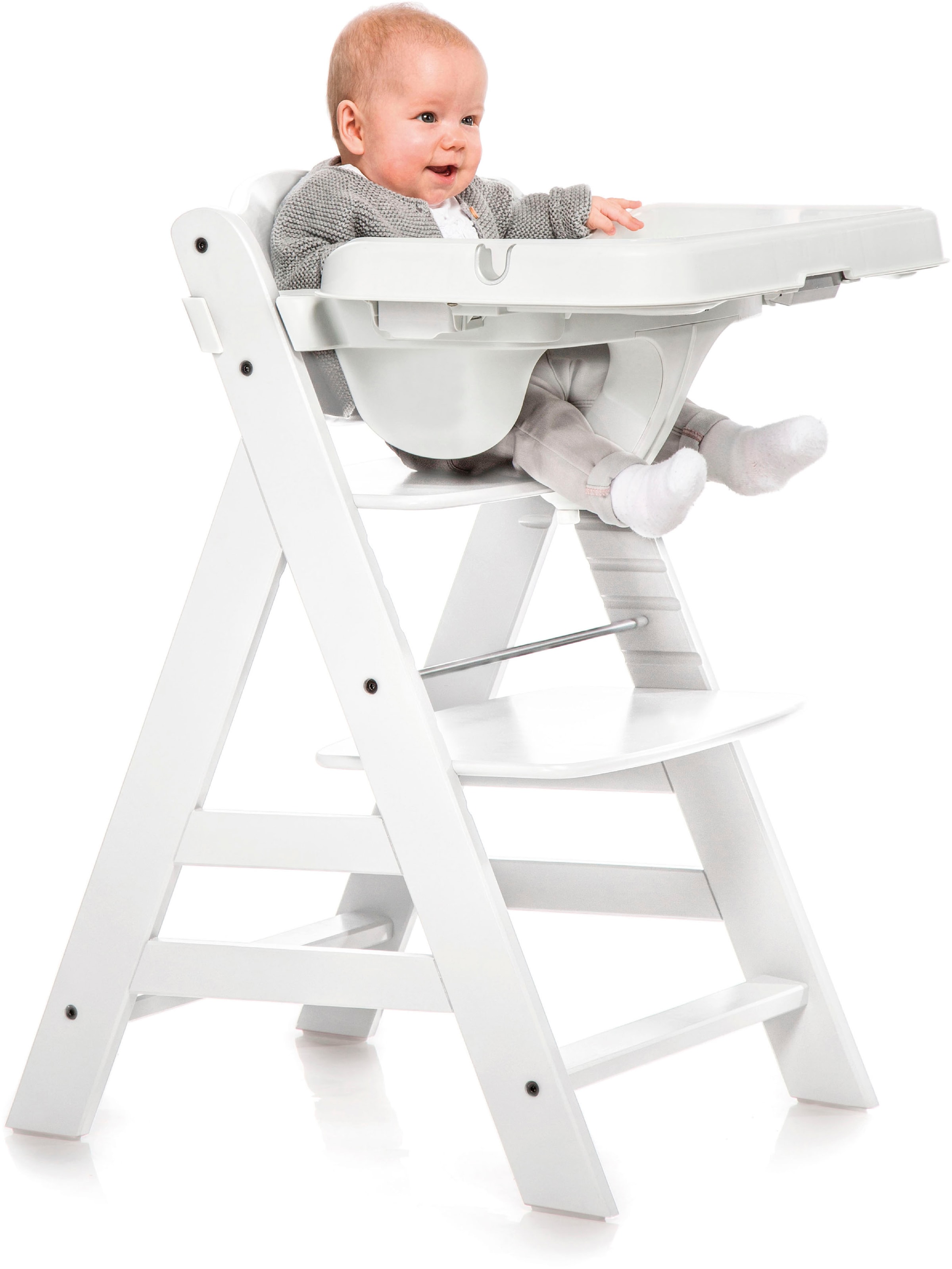 Hauck Hochstuhltablett »Alpha Tray Tischaufsatz, weiss« für Hochstühle Alpha+ und Beta+