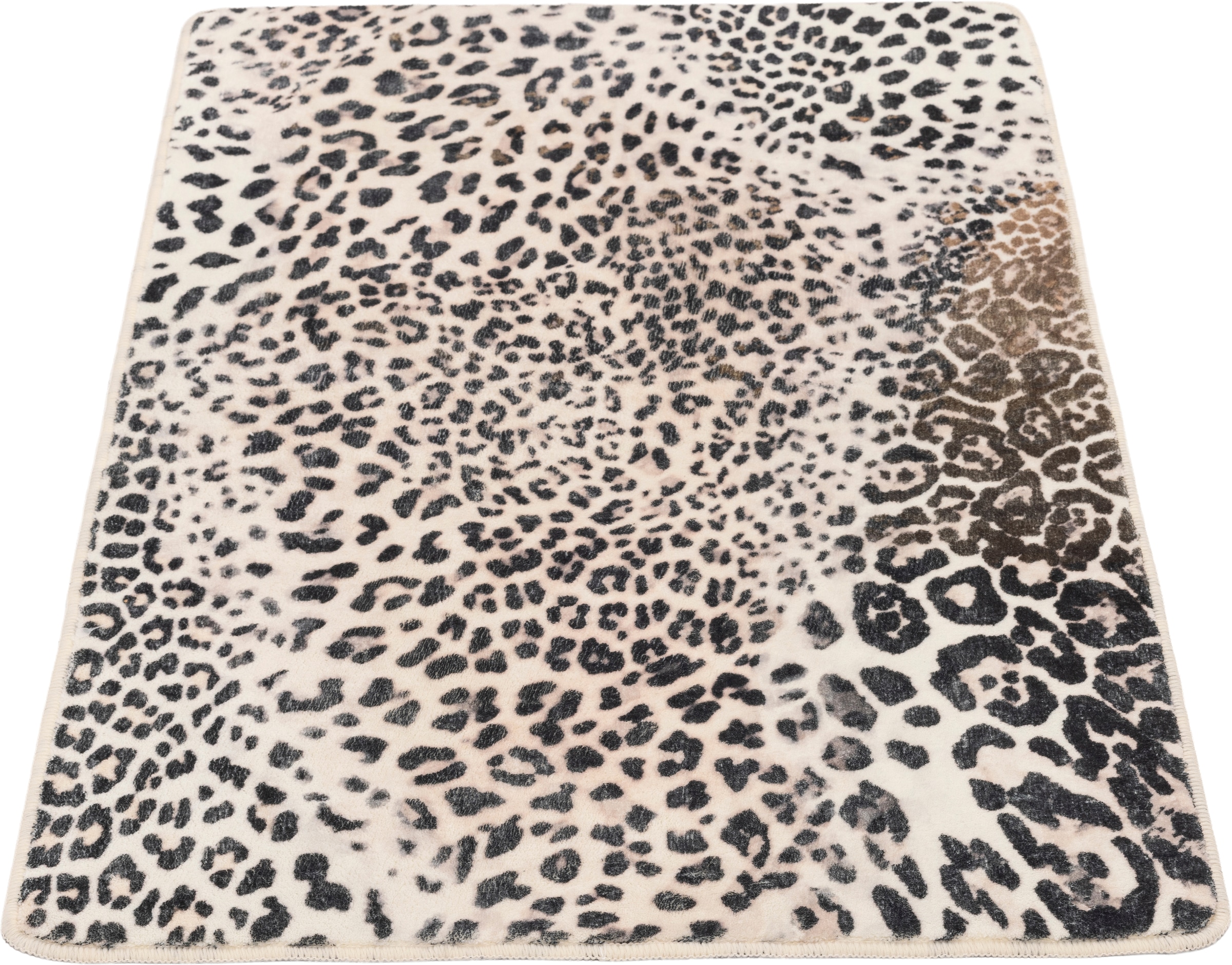 Gino Falcone Tapis de bain »Aquata GF-162, Badvorleger, Badezimmer Teppich« Höhe 5 mm Badteppich, bedruckt, Leopardenmuster, rechteckig