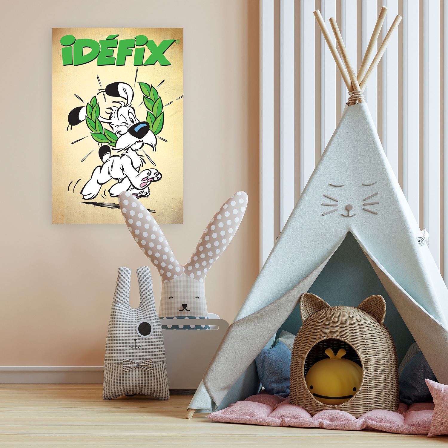 LuckyLinde Leinwandbild »Idefix« Fantasy | Figuren | Film | Filmfiguren 1 Stk. tlg. Canvasbild Wanddeko Bild zum Film "Kampf der Häuptlinge"