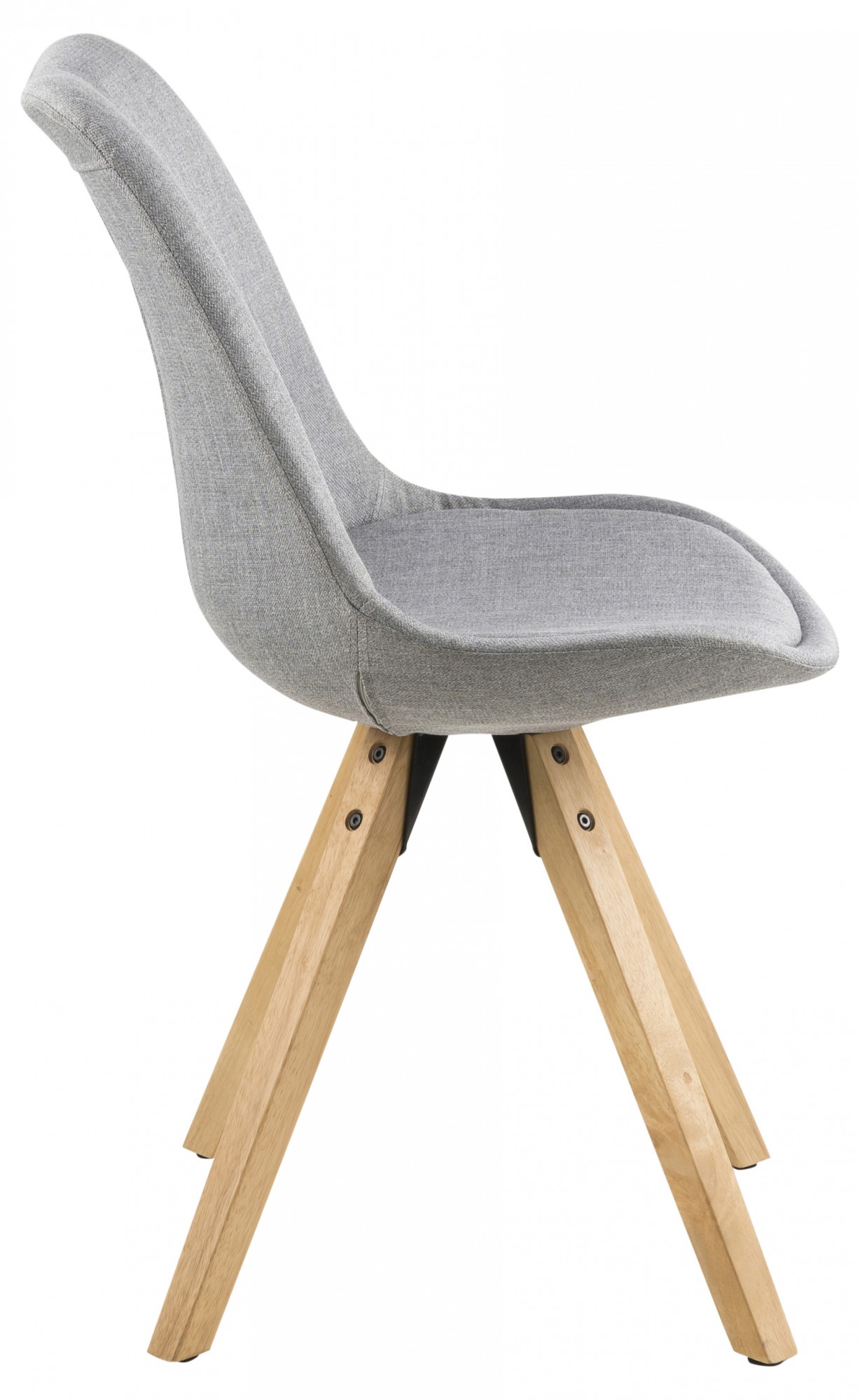 ACTONA GROUP Chaise de salle à manger »Dian« (Ensemble) 2 cuissiège de forme organique avec coussin. Pieds en bois massif d’hévéa