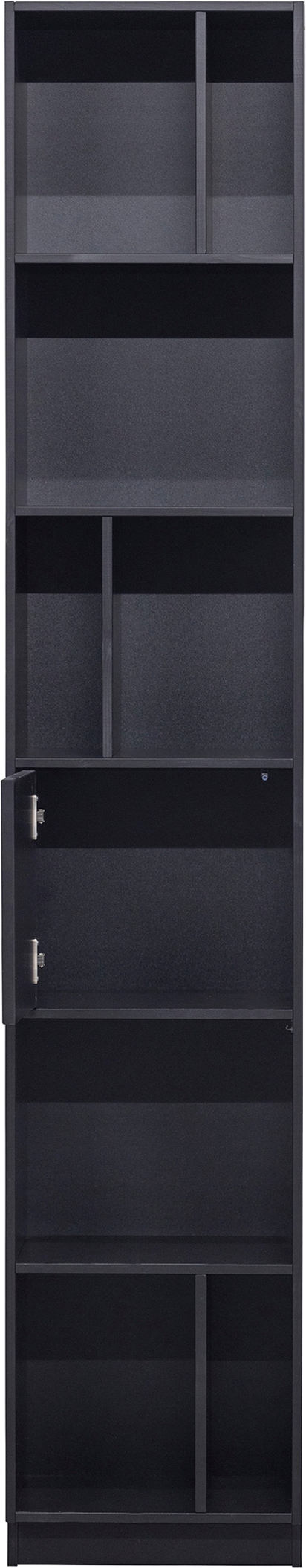 WOOOD Étagère à livres »Finca FSC®-Kiefernholz mit Druckmechanismus H 210 x B 40 x T 40 cm« capacité de charge 10 kg par étagère, aspect flottant, facile à monter