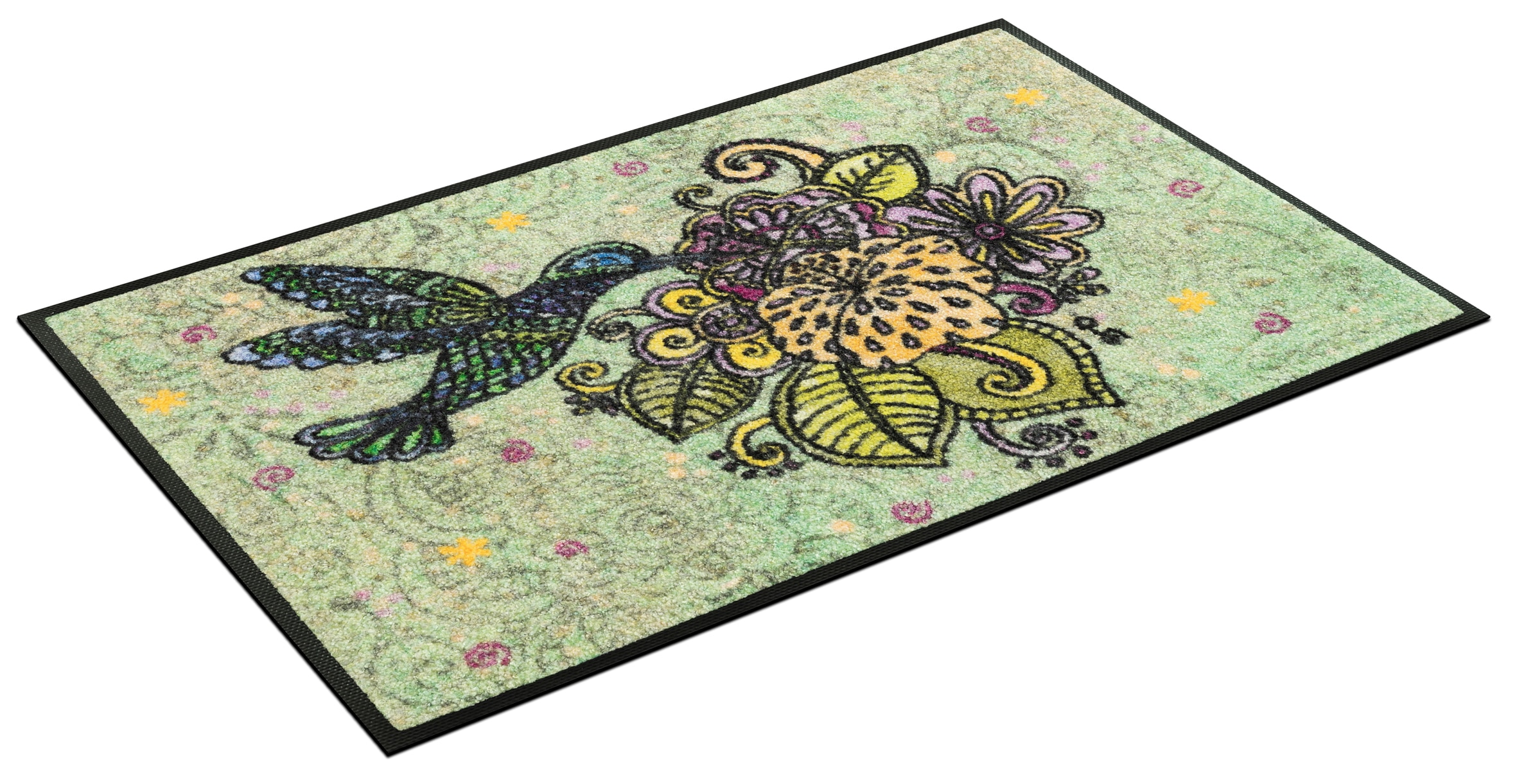 wash+dry by Kleen-Tex Tapis de sol »Blütentanz« Rectangulaire 7 mm Höhe