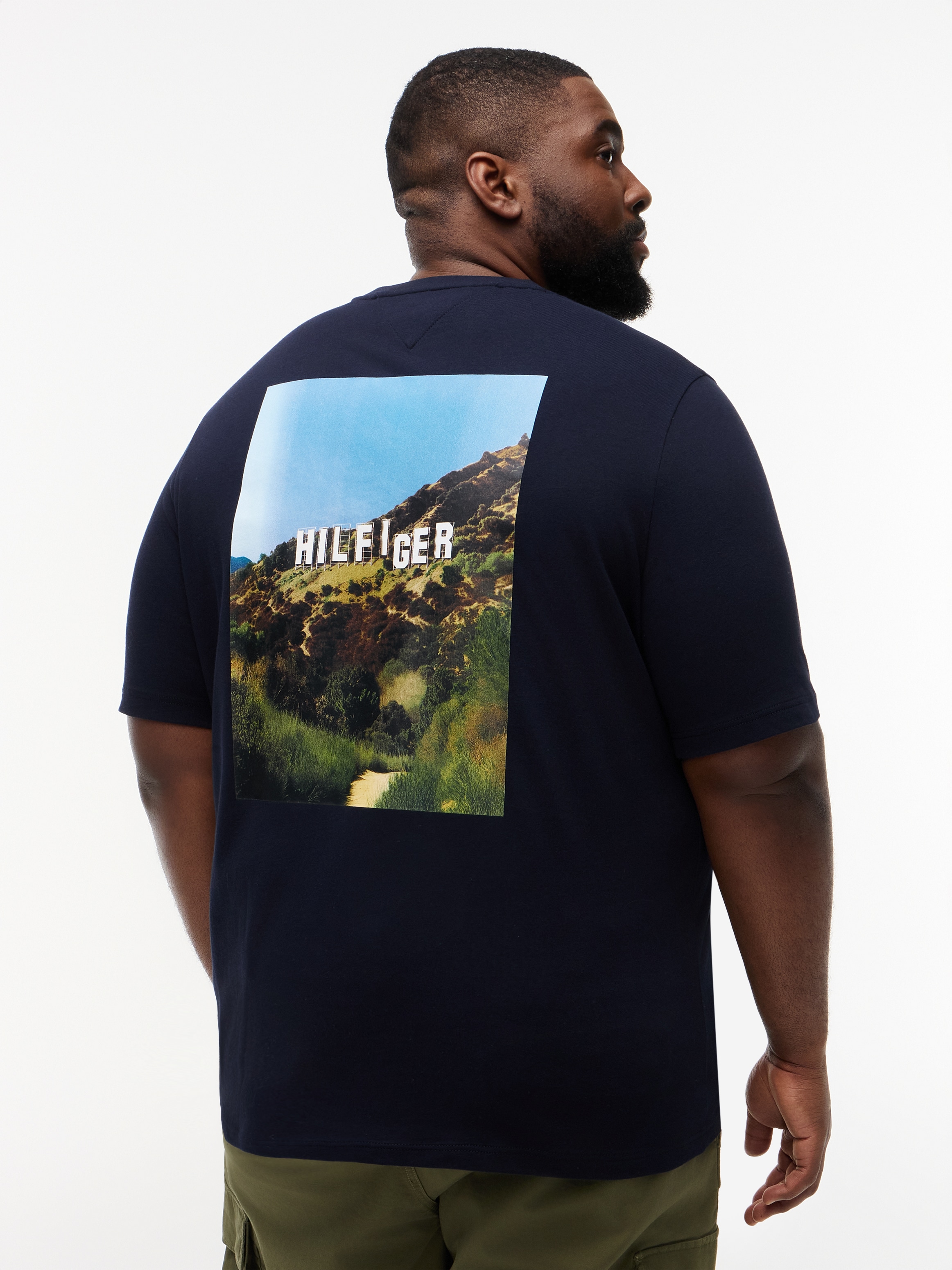 Tommy Hilfiger Big & Tall T-shirt »BT-PHOTO PRINT HILFIGER« avec grand imprimé au dos