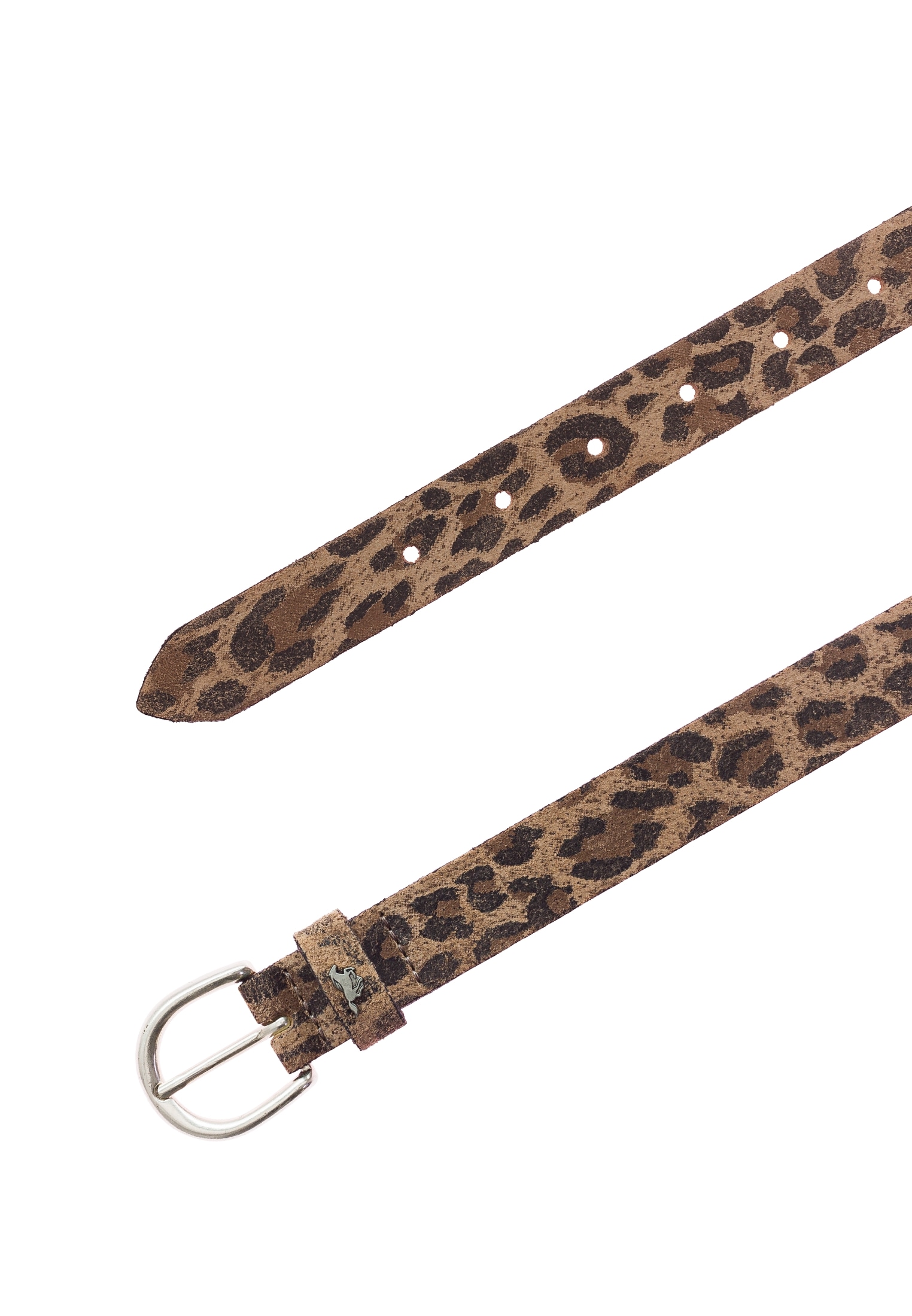 MUSTANG Ceinture en cuir »"Lauren"« 1 cuis avec imprimé animalier, 2,5 cm de large, fabriqué à Metzingen
