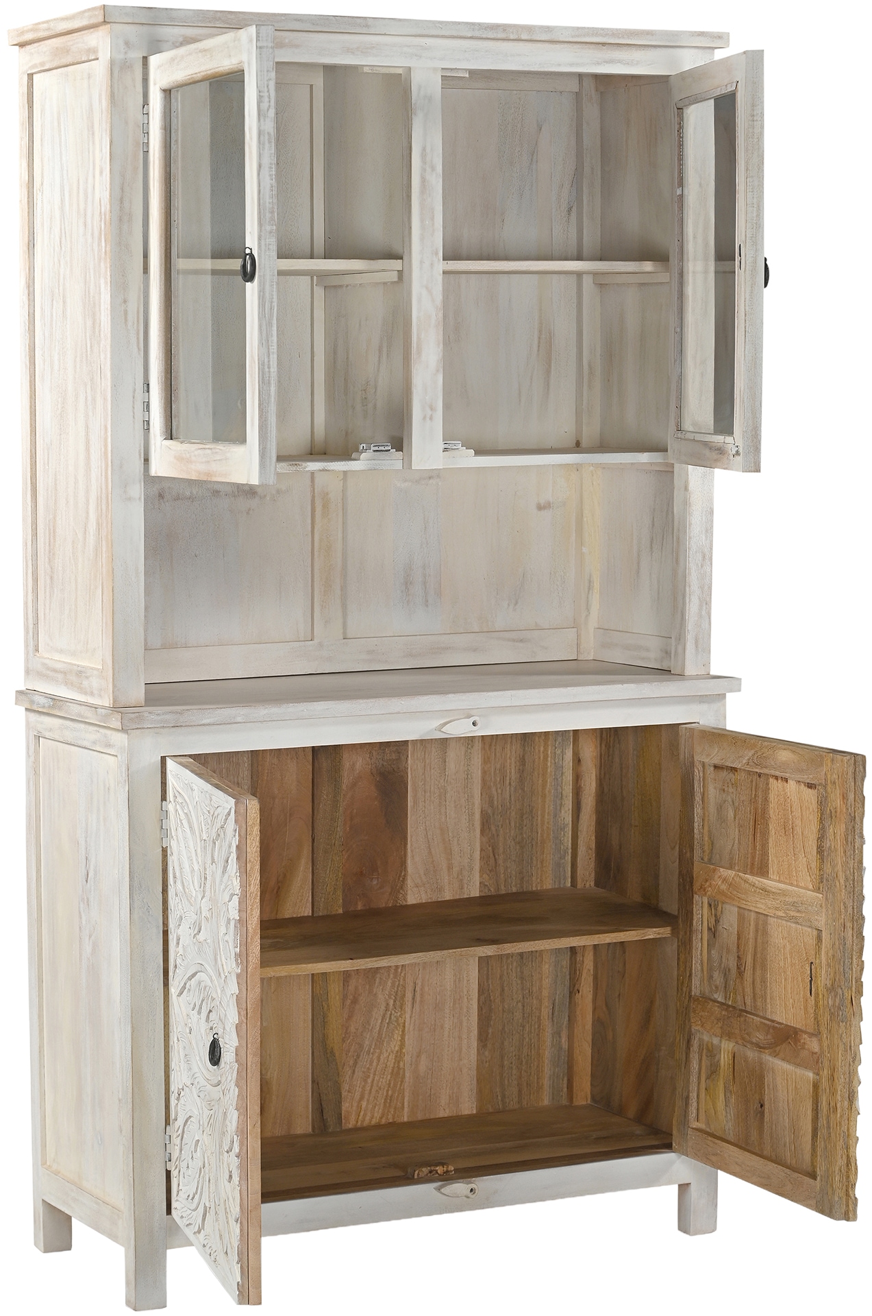 GOODproduct Buffet »Prem« mit dekorative Fräsungen, handgefertigt, Unika-Möbel, Breite 107 cm