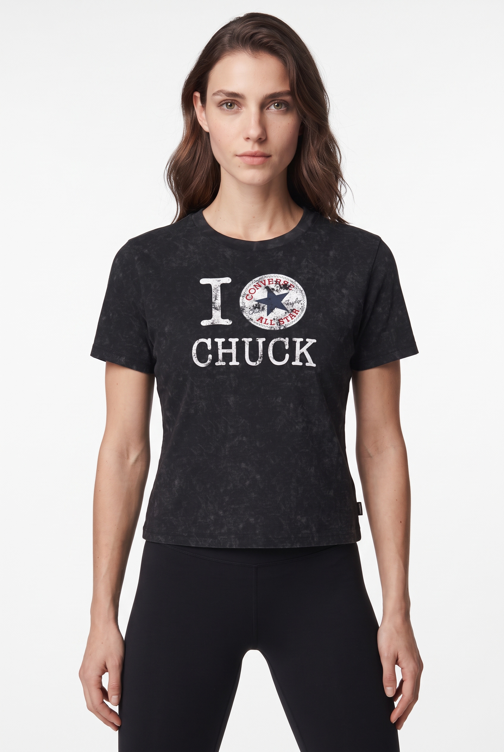Converse T-Shirt »I LOVE CHUCK TEE« mit Rundhalsausschnitt, aus Baumwolle, normale Länge
