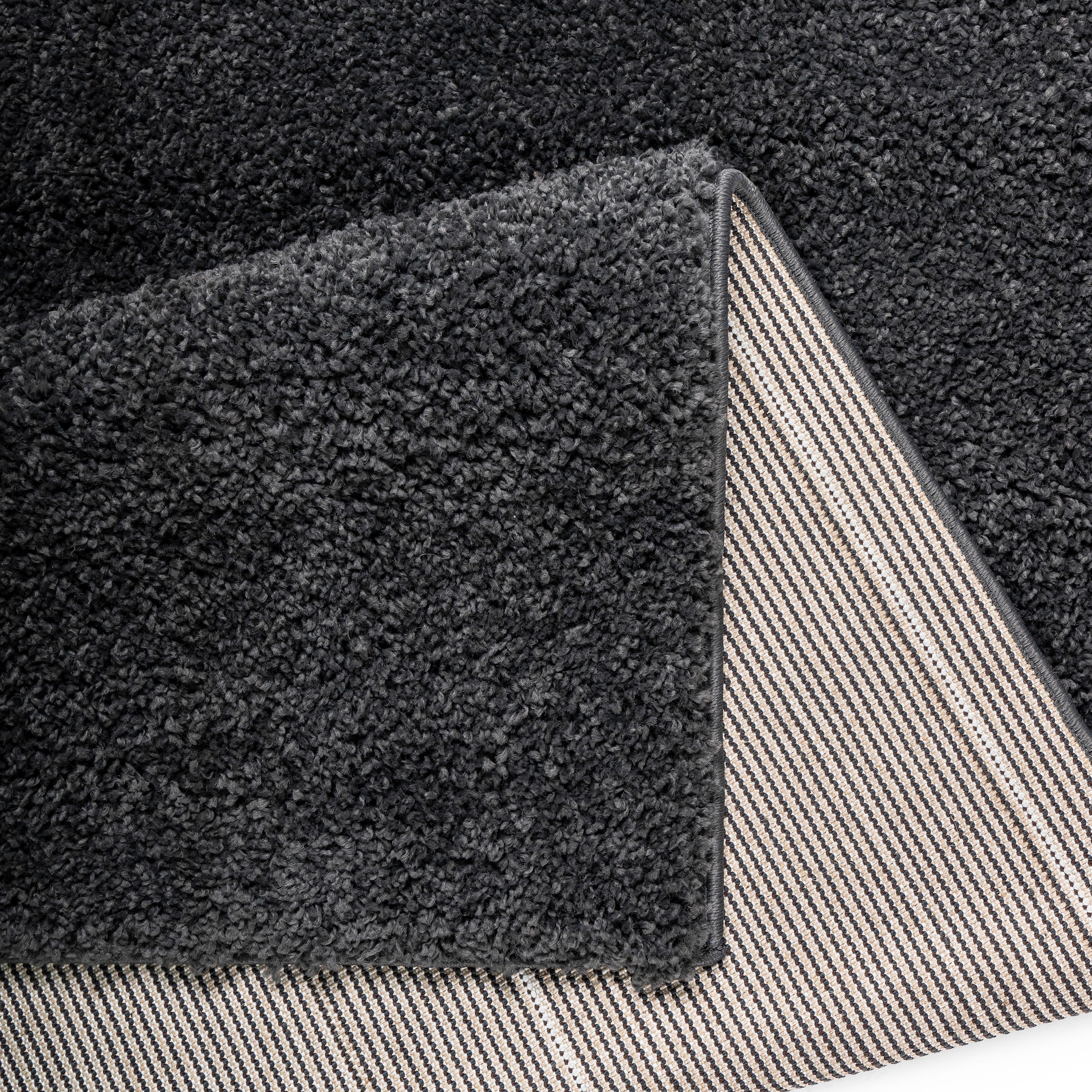 Bruno Banani Tapis à poils longs »Shaggy Soft« Rectangulaire 30 mm Höhe tissé, couleurs unies, particulièrement doux et moelleux, favori des clients