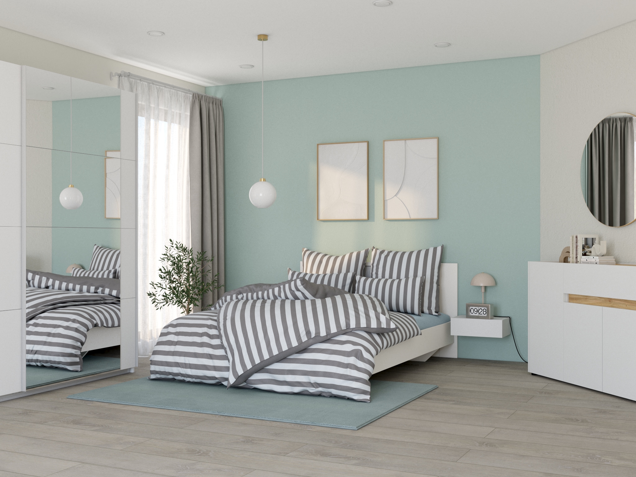 GOODproduct Linge de lit réversible »Greta« 2 tlg. Bettwäsche mit Streifen in verschiedenen Qualitäten, ab 135x200 cm