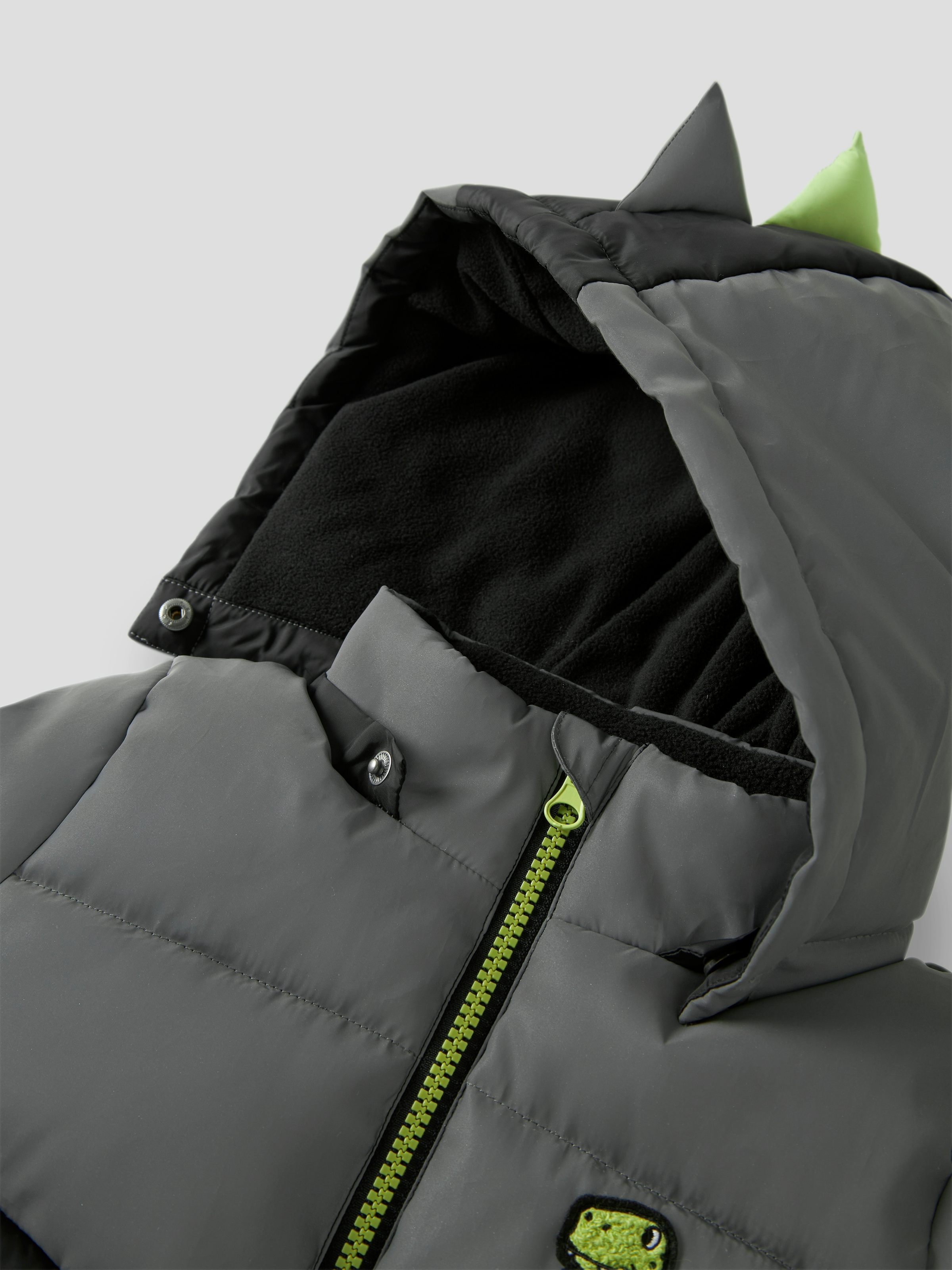 Name It Veste matelassée »NMMMORTEN PUFFER JACKET DINO DETAIL1« avec capuche