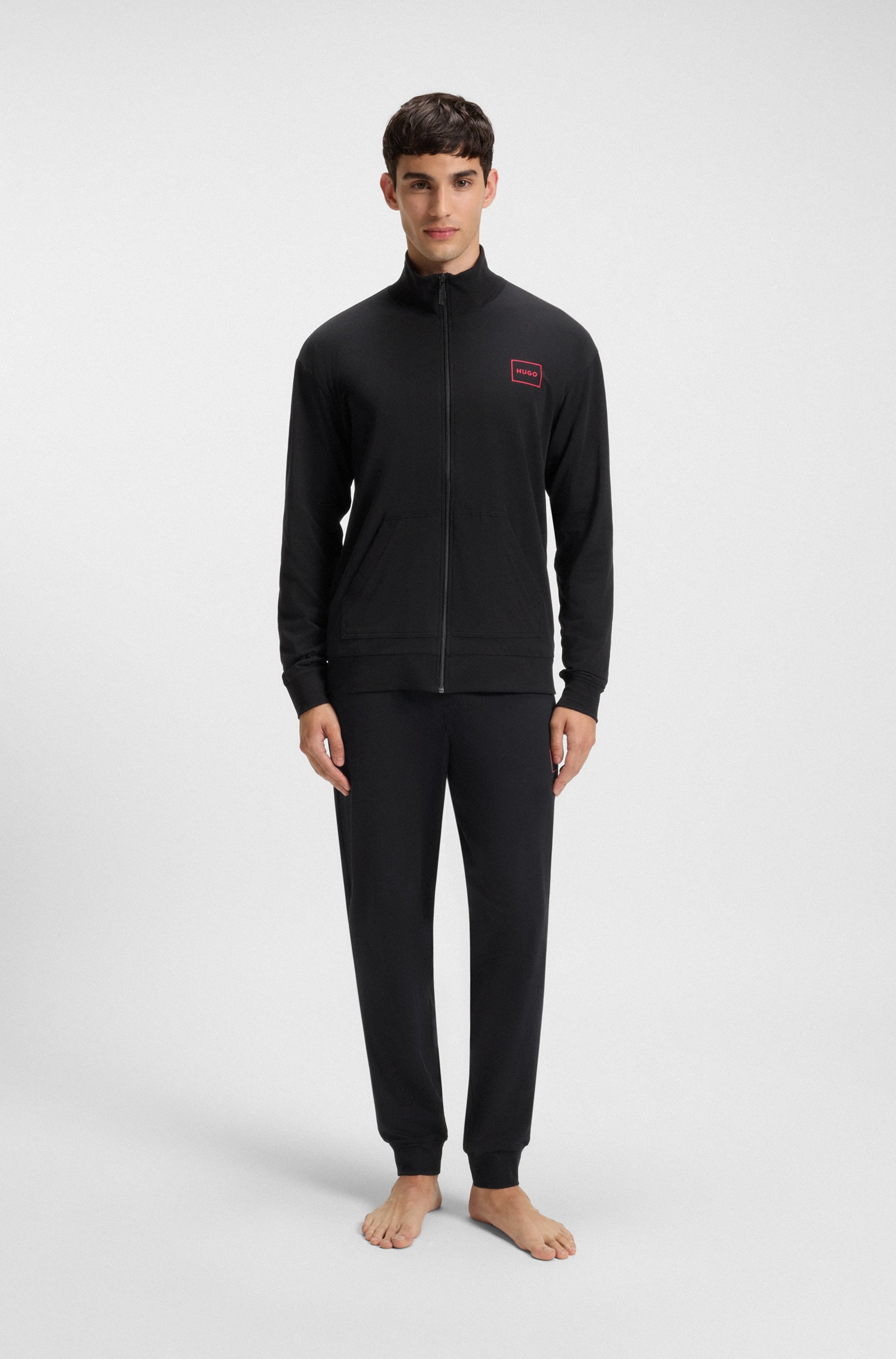 HUGO Underwear Sweatjacke »Laze Zip Jacket«, mit seitlichen Taschen
