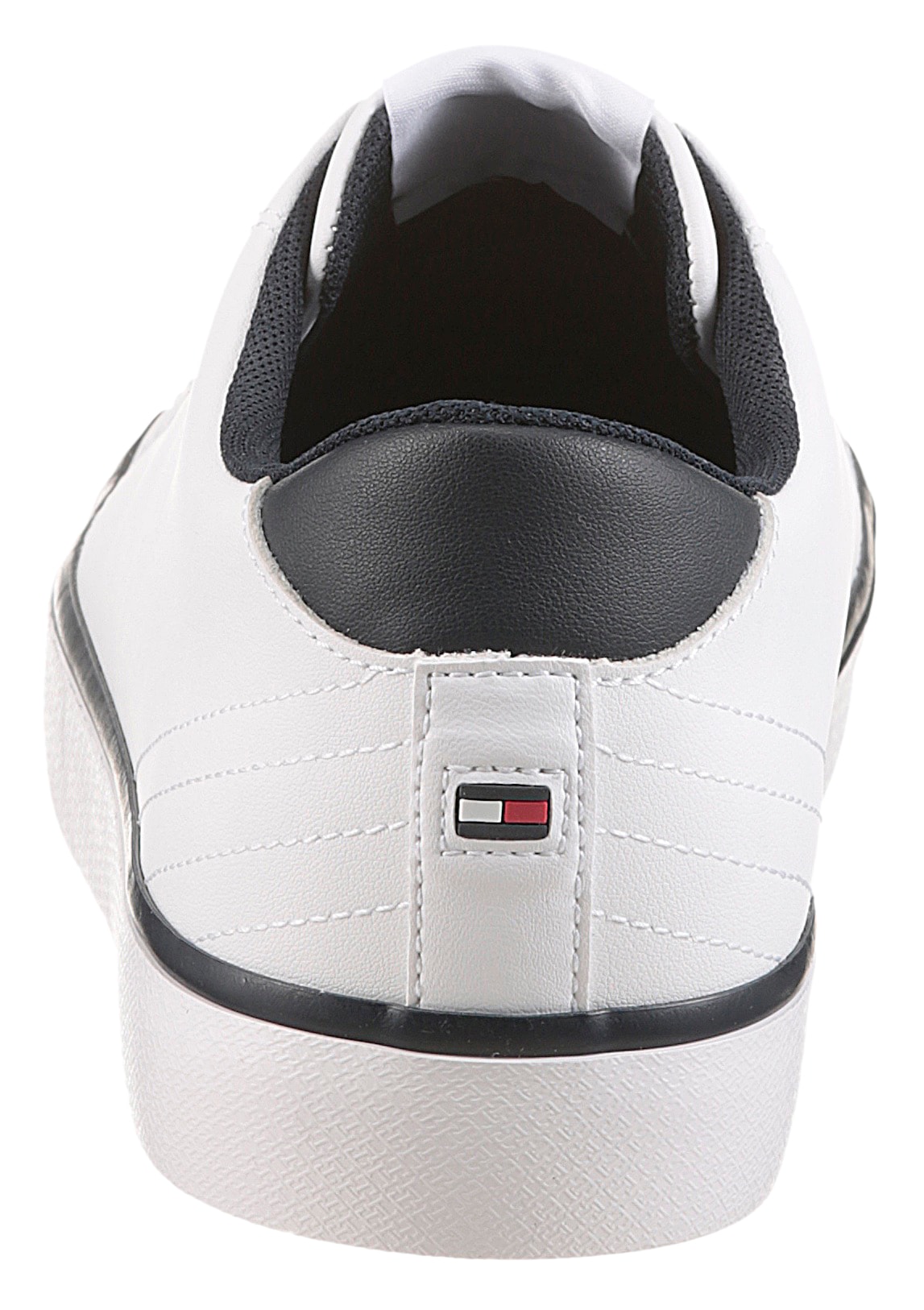 Tommy Hilfiger Sneaker »TH HI VULC CORE LOW LEATHER«  , Freizeitschuh, Halbschuh, Schnürer mit gepolstertem Schaftrand