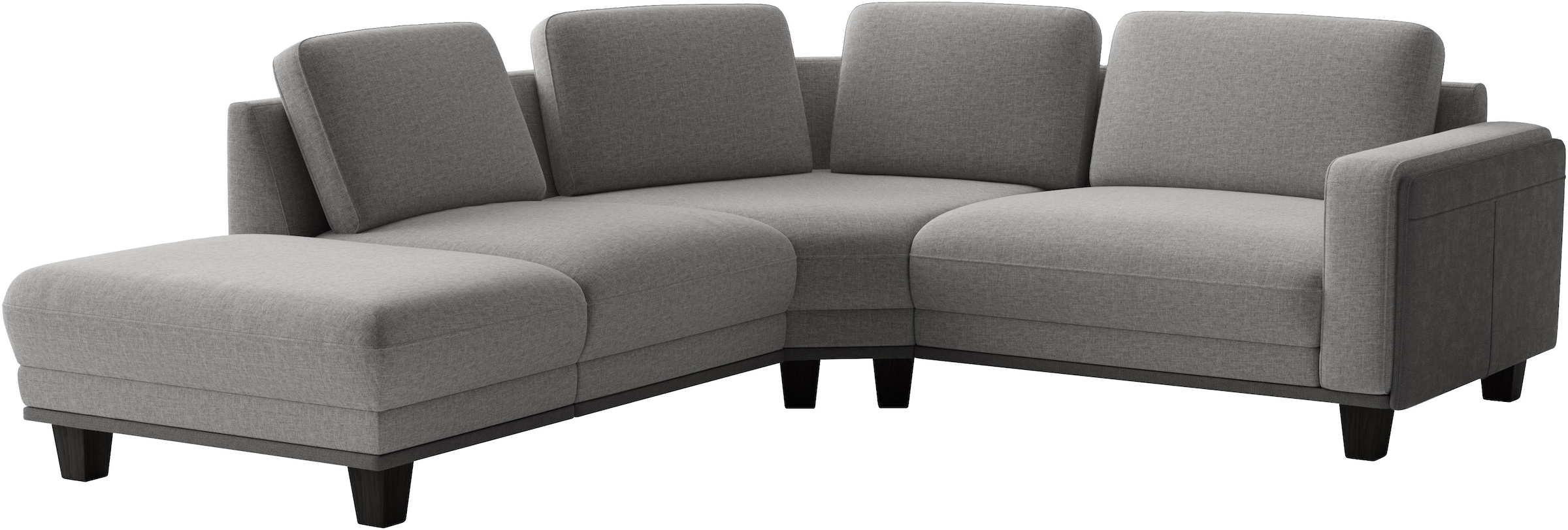 sit&more Ecksofa »Concept« Modernes Sofa in drei Fussfarben zur Auswahl