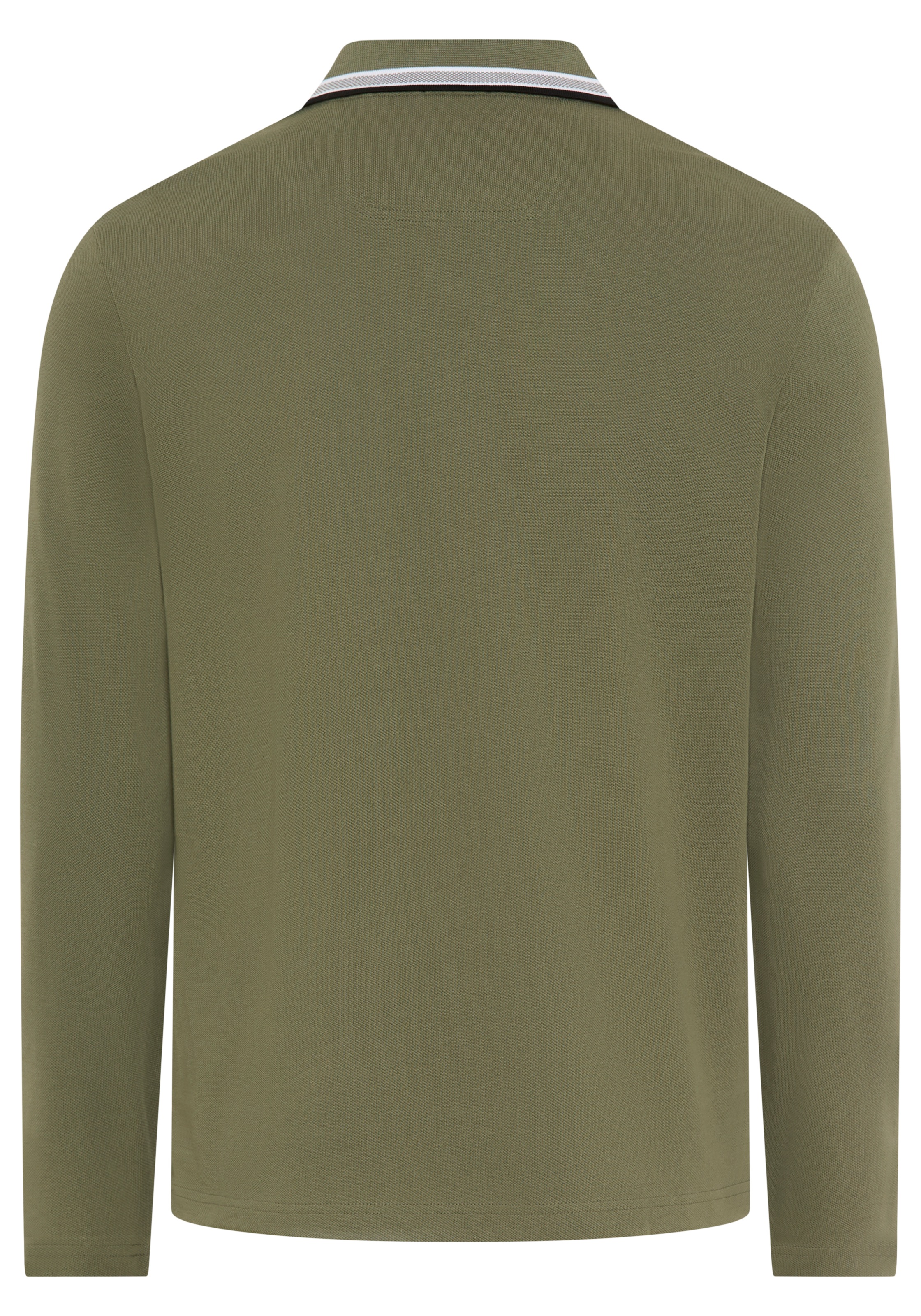 BOSS GREEN Polo à manches longues »Plisy« mit Streifen am Kragen