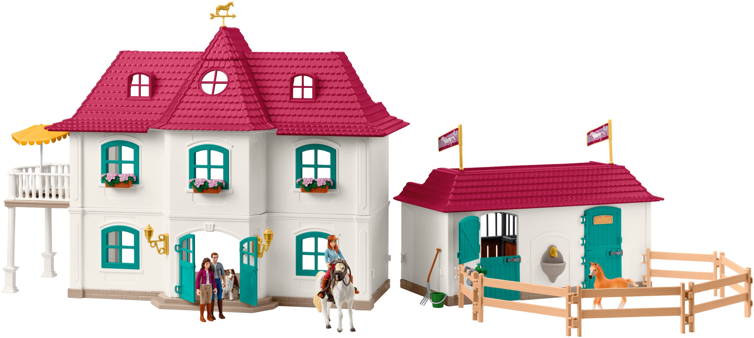 Schleich® Monde de jeu »HORSE CLUB, Lakeside Country House and Stable (42706)« Made in Europe