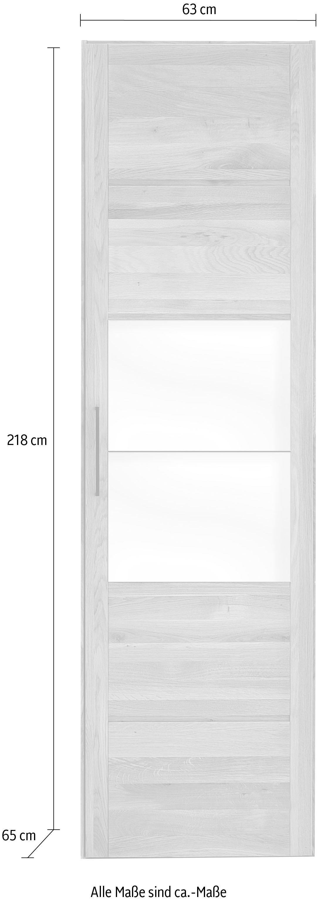 Home affaire Armoires à vêtements »Chamara« aus massivem Eichenholz, in unterschiedlichen Breiten, Höhe 218 cm