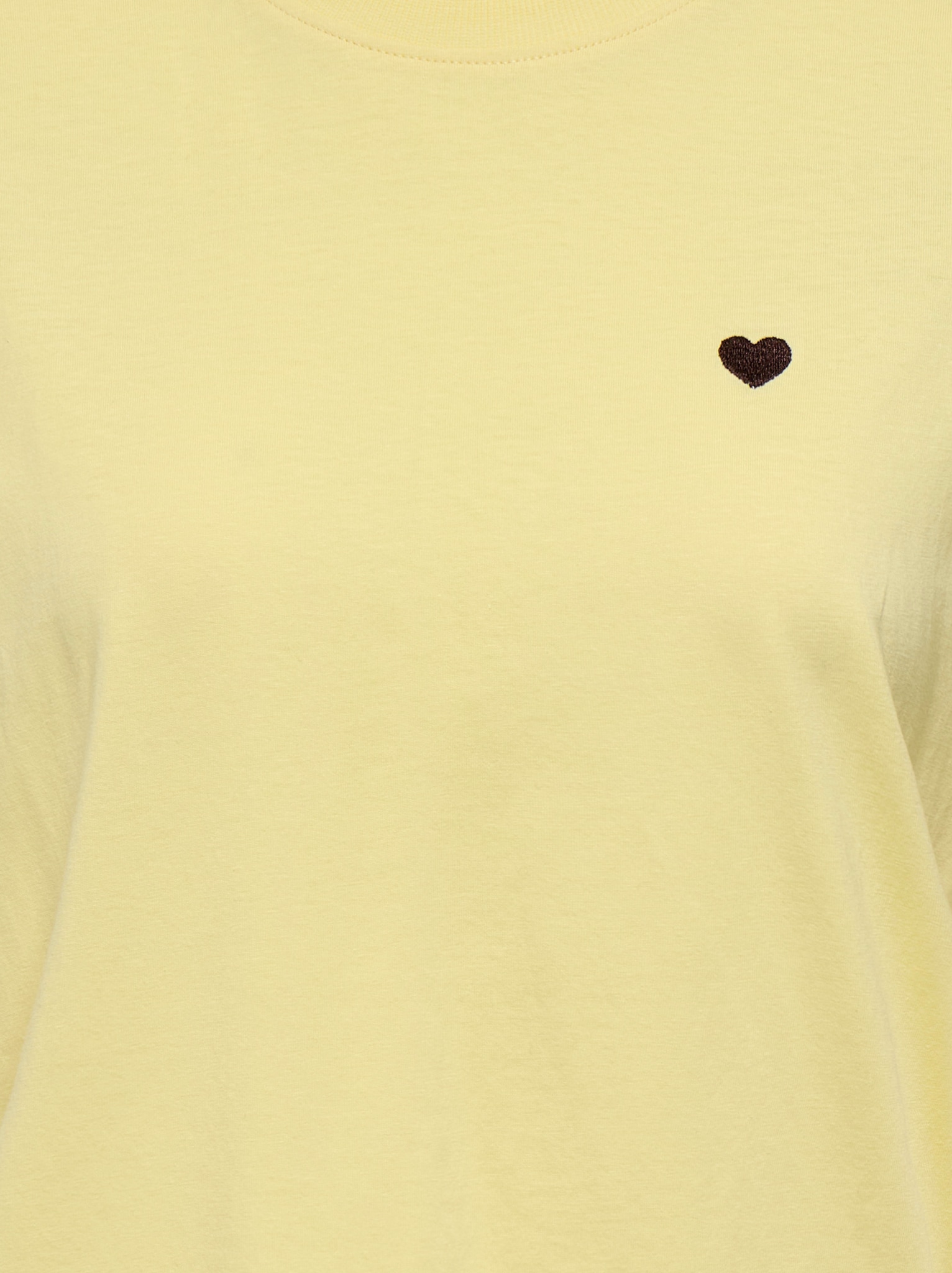 JDY Kurzarmshirt »JDYPISA S/S PRINT TOP JRS NOOS« mit Herz Stickerei