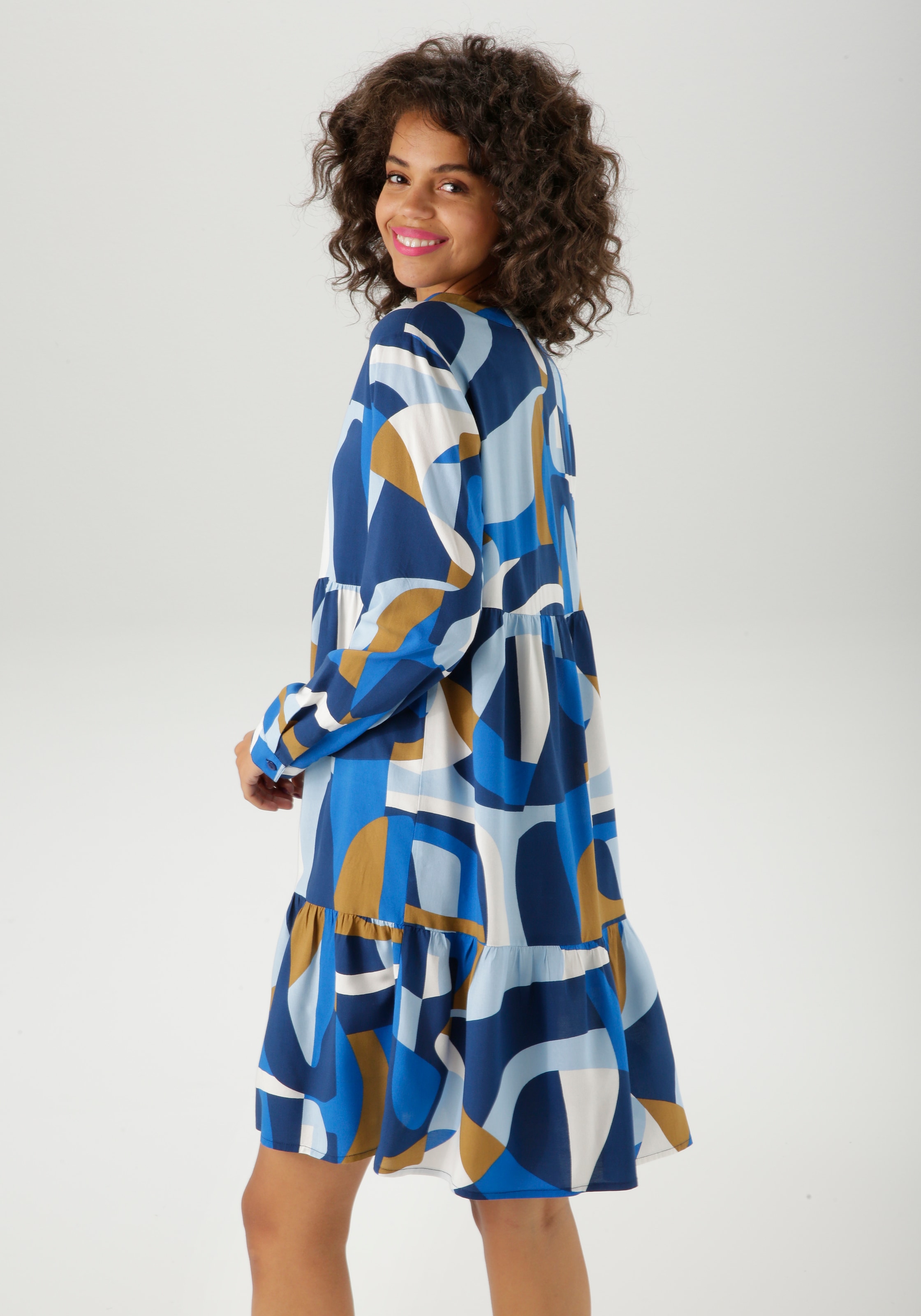 Aniston CASUAL Robe tunique mit grossflächigem, grafischen Druck - NEUE KOLLEKTION