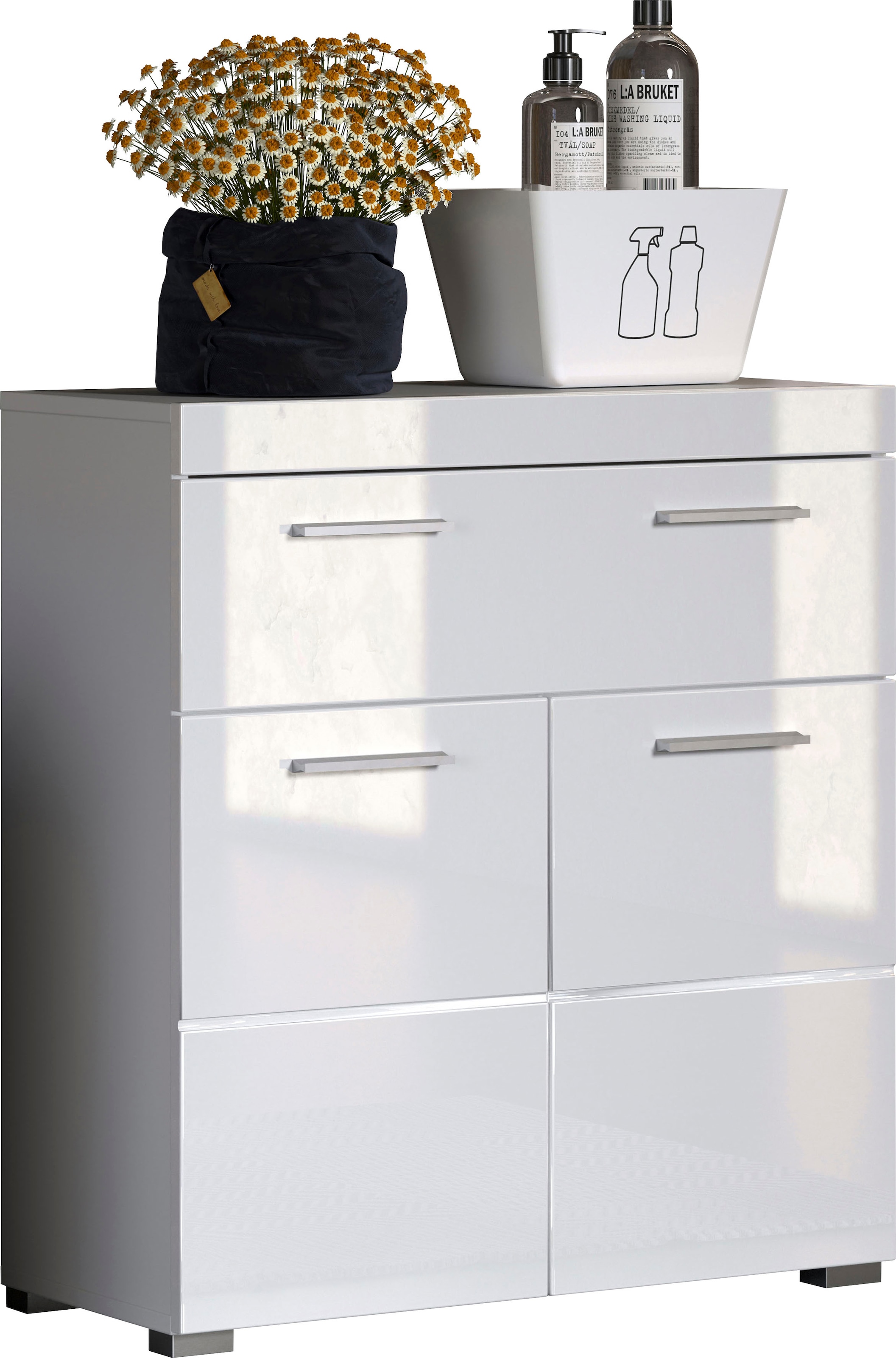 welltime Armoire basse »Avena« Armoire sur pied avec 2 portes, 1 tiroir - (L/P/H) 73/31/79 cm