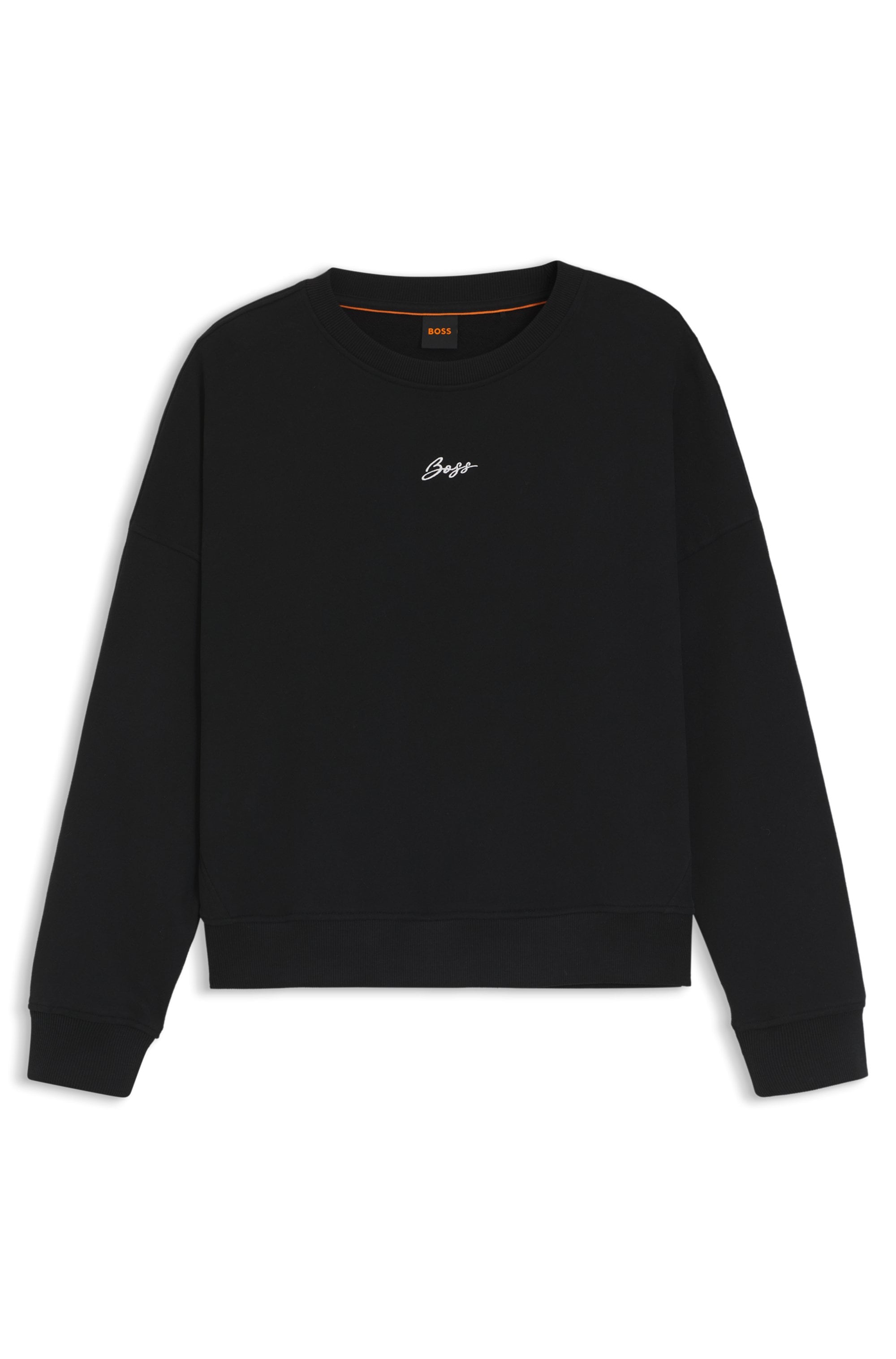 BOSS ORANGE Sweater »Ever Premium Damenmode«, mit Logostickerei, aus Baumwolle

