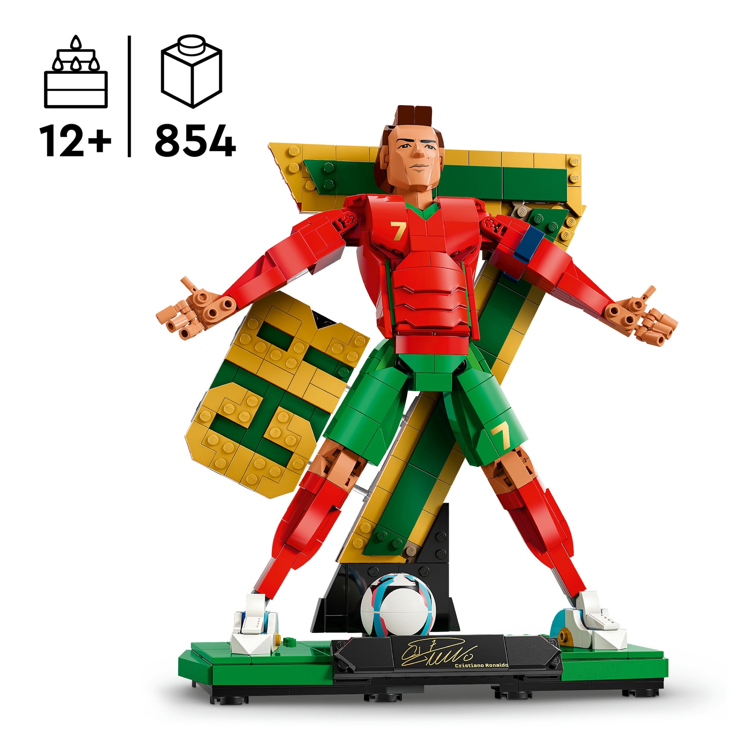 LEGO® Konstruktionsspielsteine »Cristiano Ronaldo – Fussballlegende (43016), LEGO Editions Football«