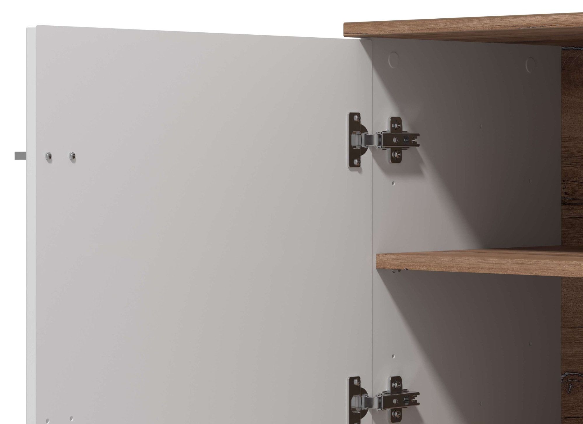 INOSIGN Tableau TV »Burgundy Lowboard, TV-Schrank, TV-Ständer, Hochglanzfonten« Hochglanzfronten und eine Innenausstattung in Flagstaff Eiche