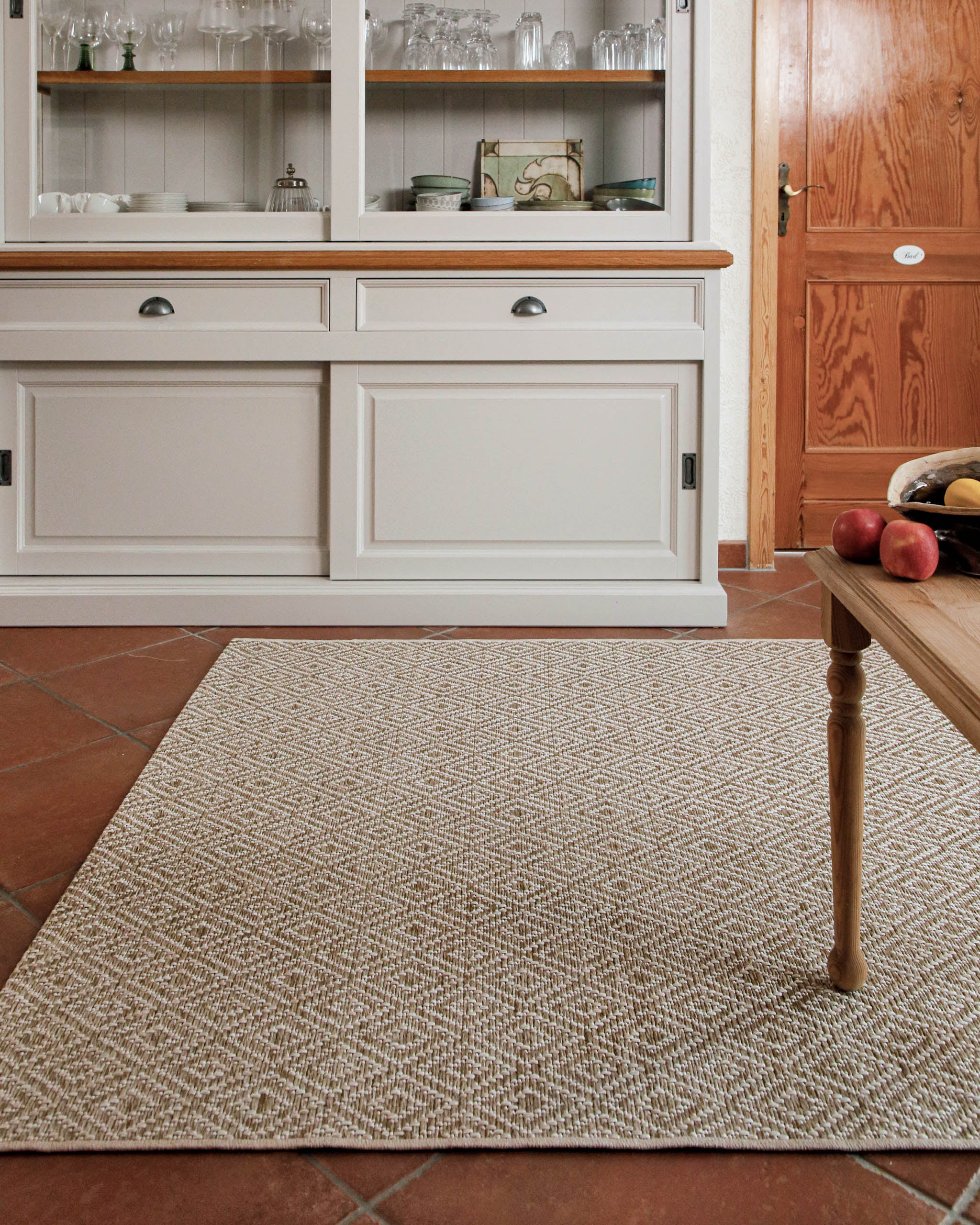 Wecon home Tapis »Miami Beach« Rectangulaire 5 mm Höhe In- & Outdoor Teppich, wetterfest, modernes Rauten Muster, Balkon