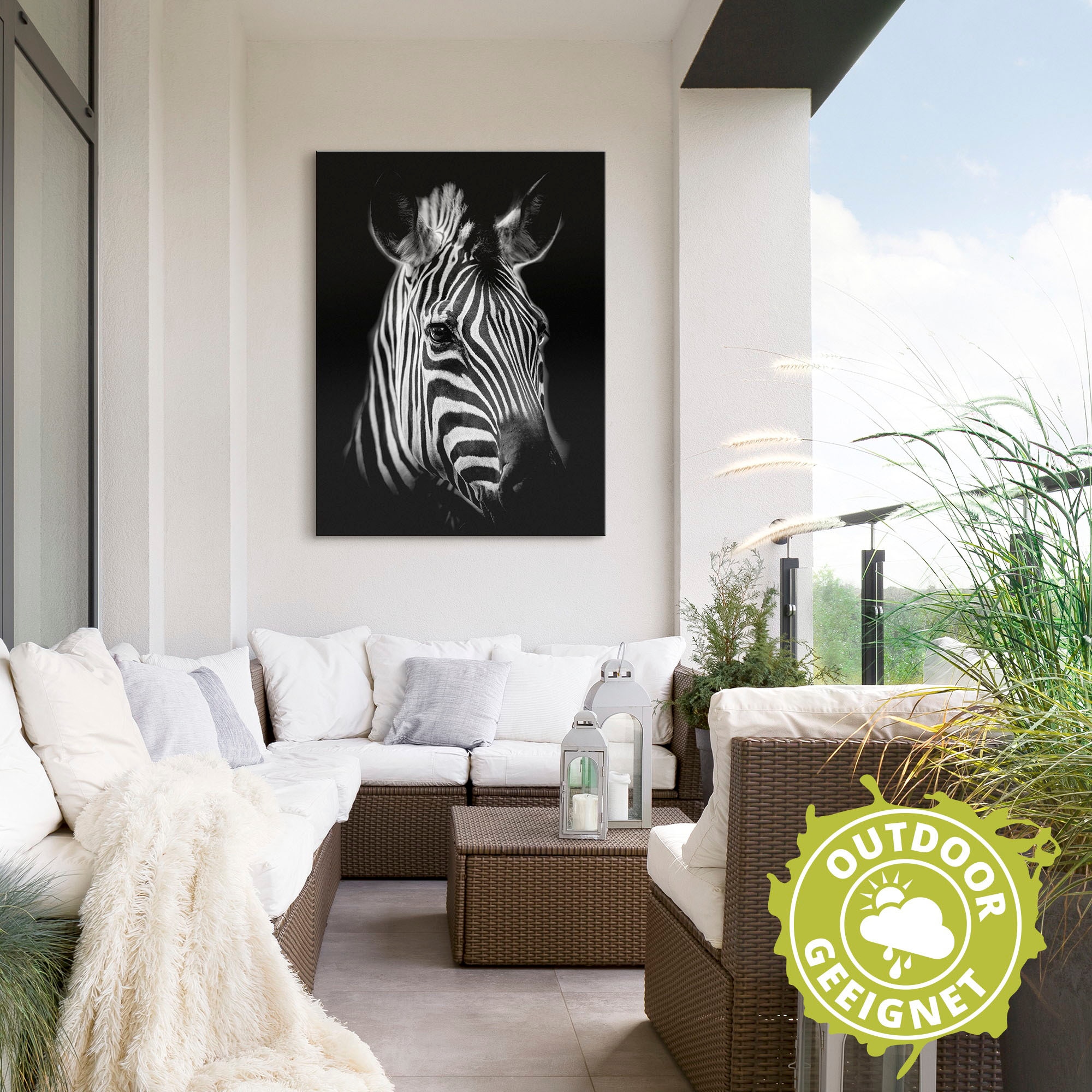 Artland Wandbild »Zebra« Zebra Bilder 1 Stk. tlg. als Alubild, Outdoorbild, Leinwandbild, Poster, Wandaufkleber