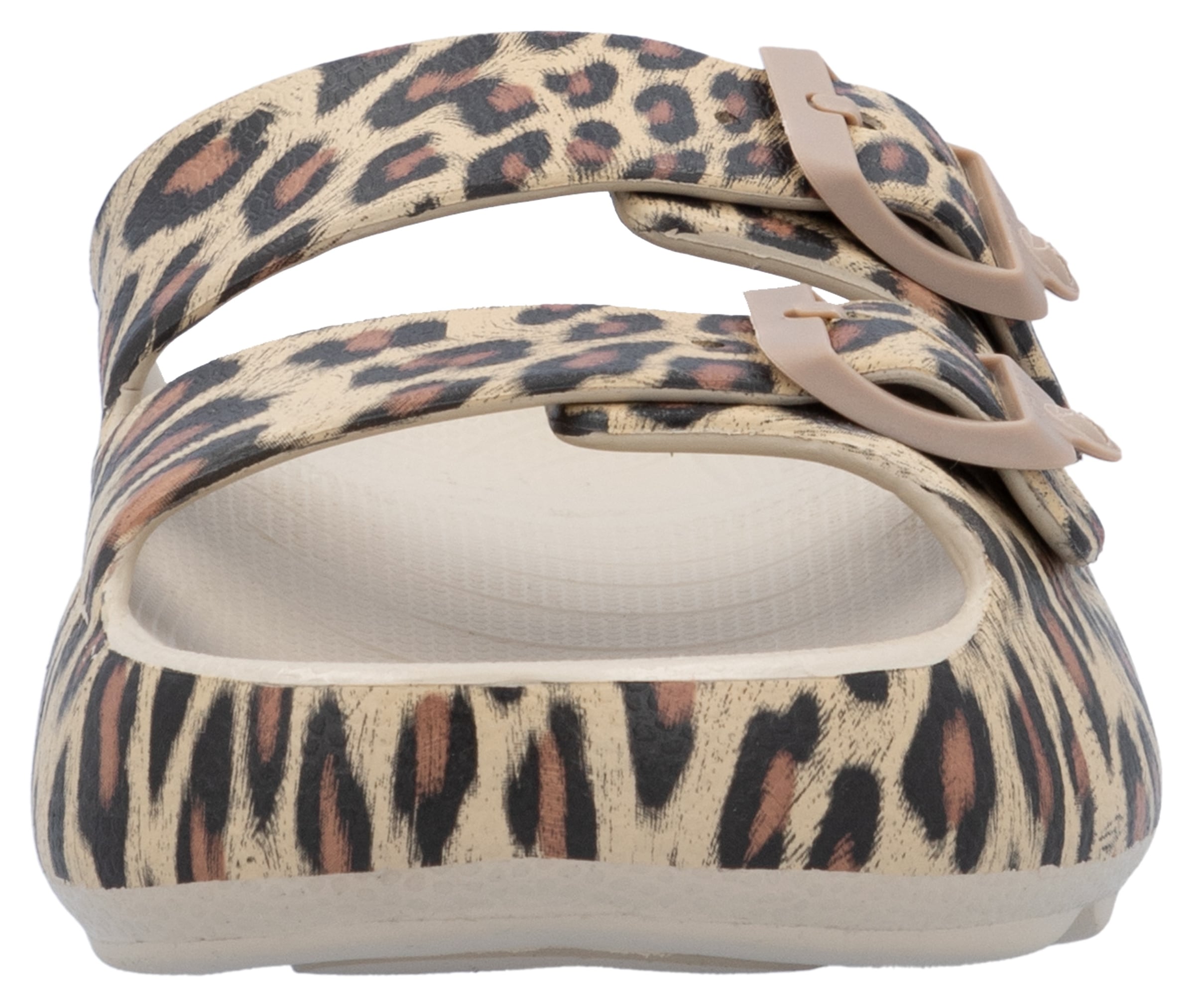 RIEKER Sport Pantolette  Sommerschuh, Strandschuh, Hausschuh mit zwei verstellbaren Schnallen