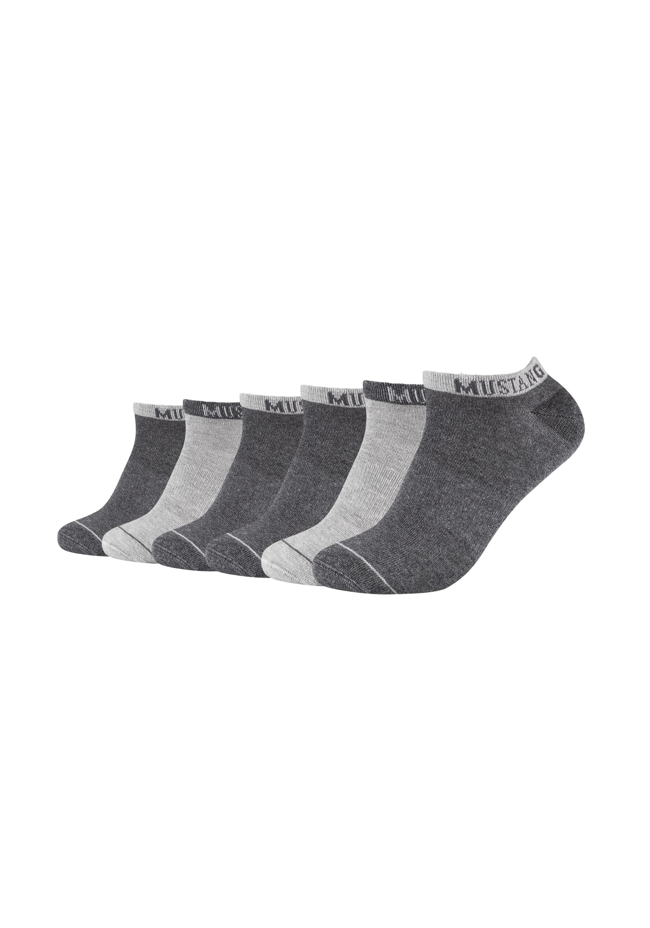 MUSTANG Chaussettes »casual« 6 Couple tlg. mit softem Materialmix