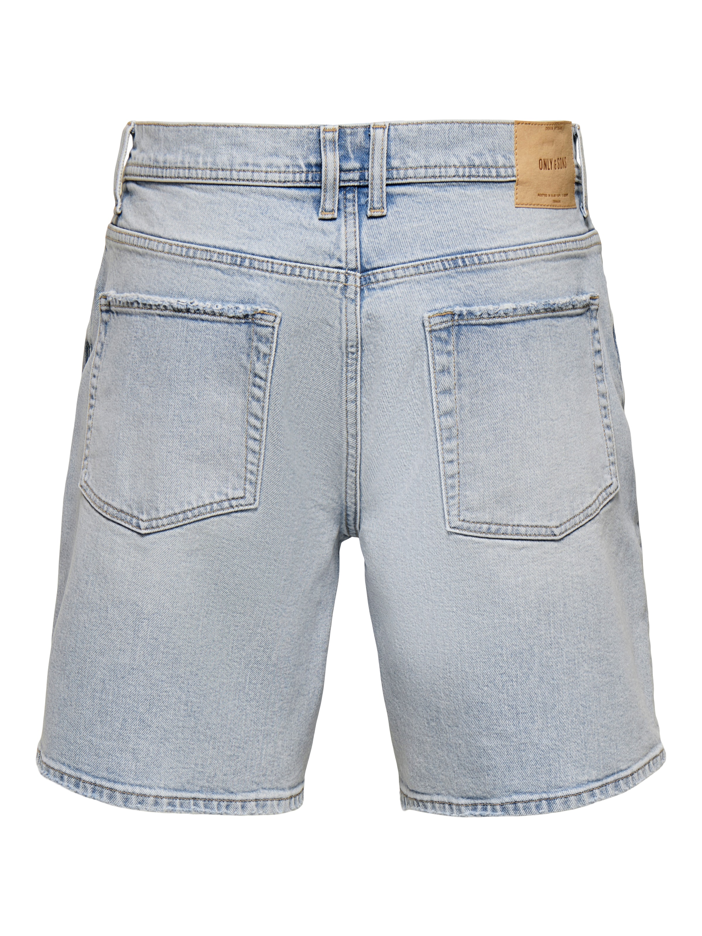 ONLY & SONS Short en jean »ONSEDGE PER LBB 9382 DOT DNM SHORTS NOOS« mélange coton, coupe droite