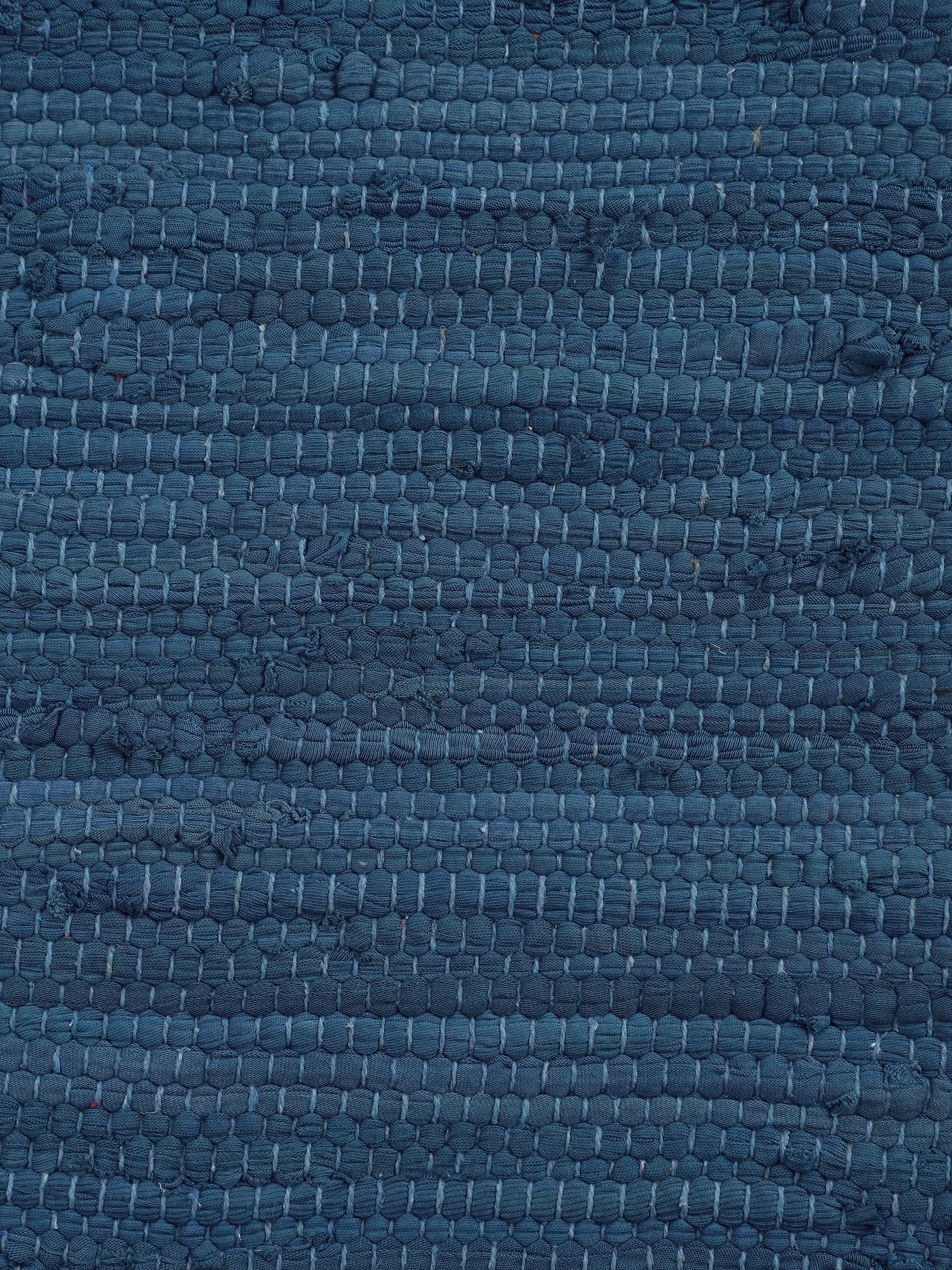 carpetfine Teppich »Kelim Chindi uni , auch als Läufer« rechteckig 5 mm Höhe Wendeteppich, reine Baumwolle, handgewebt, Uni-Farben, mit Fransen