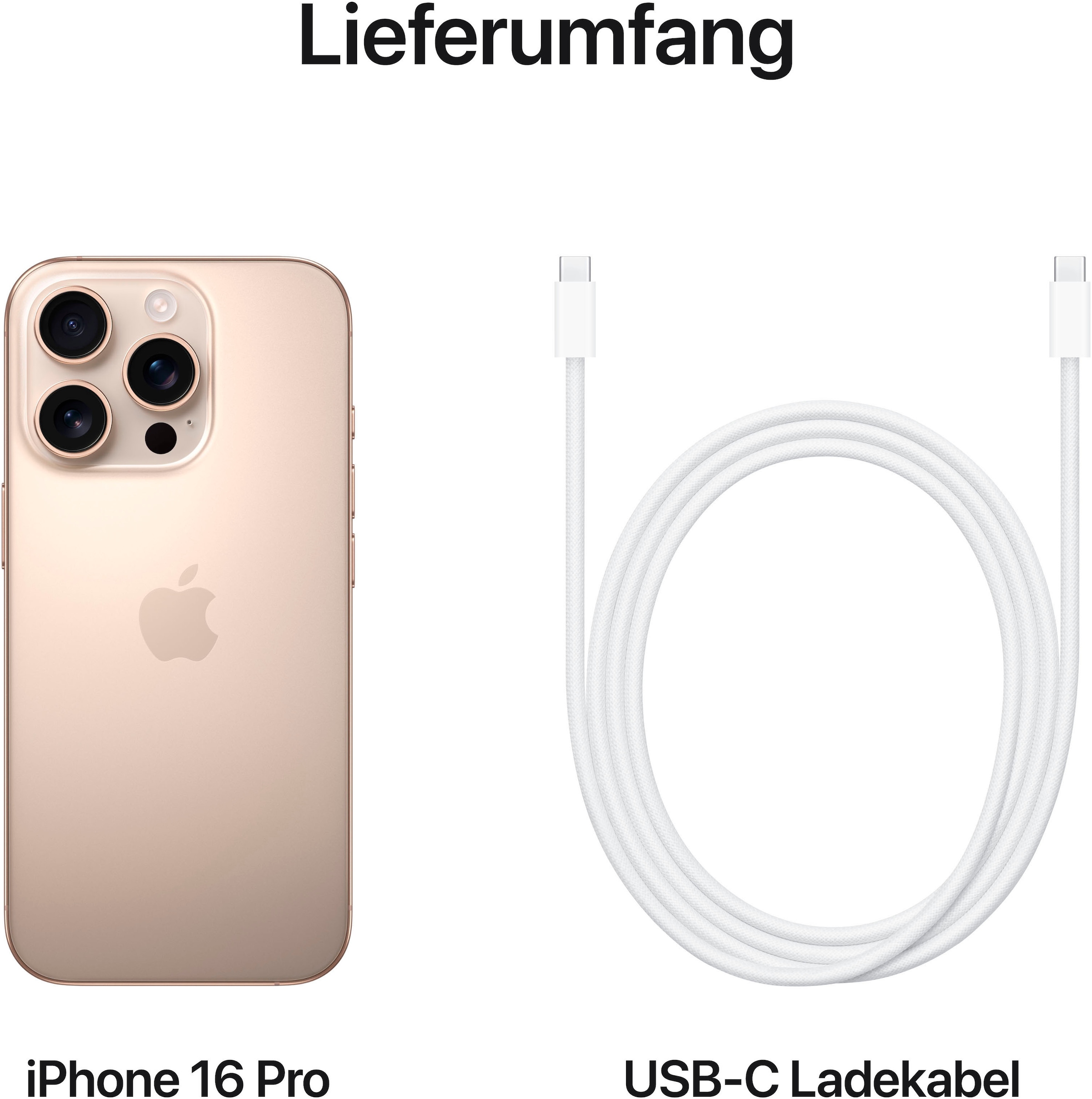 Apple Smartphone »iPhone 16 Pro« Titan Wüstensand