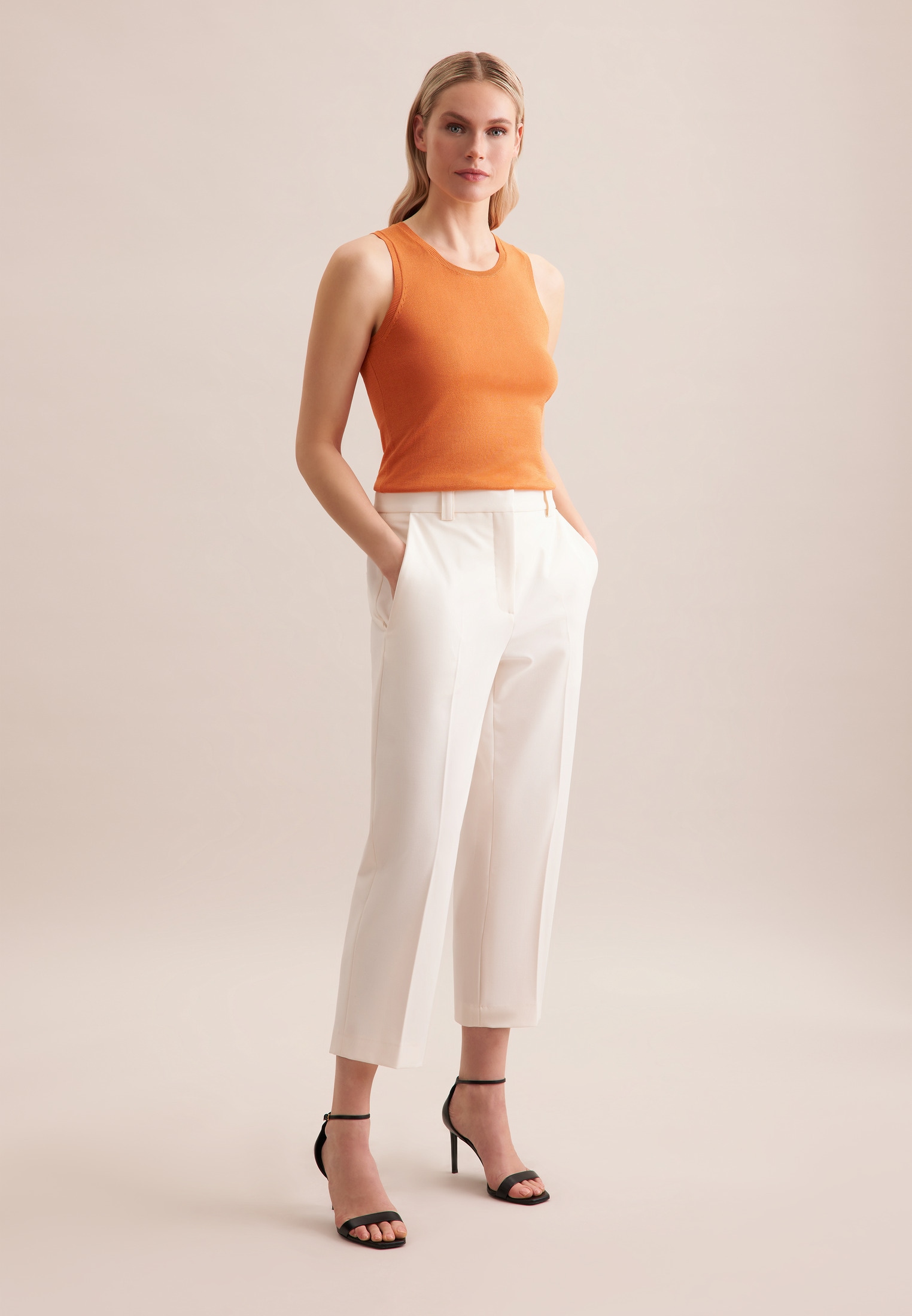 seidensticker Strickpullover »Schwarze Rose« Ohne Arm Rundhals