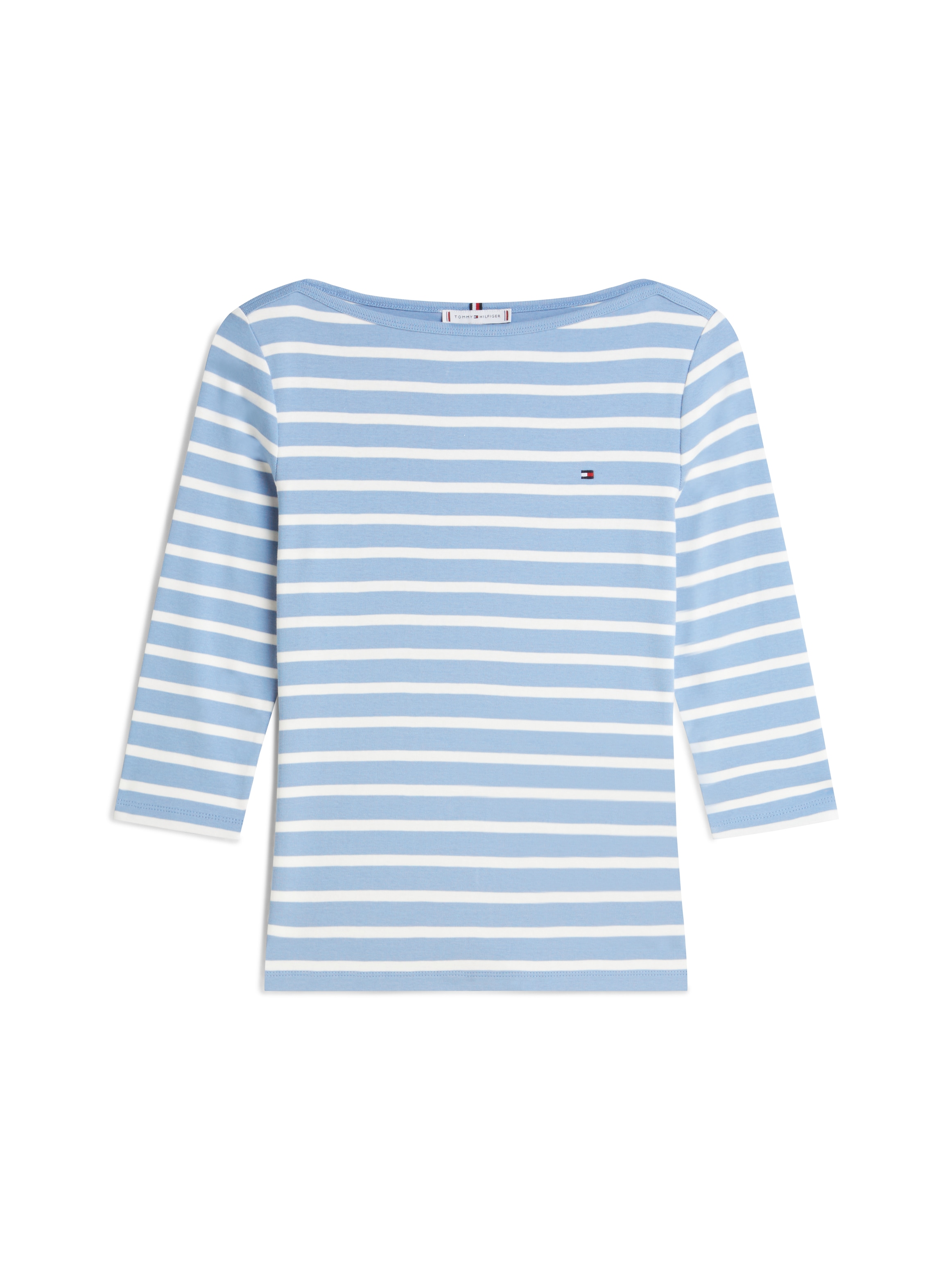 Tommy Hilfiger T-shirt à manches 3/4 »NEW CODY BOAT-NECK« Baumwolle, U-Boot-Ausschnitt, Slim Fit