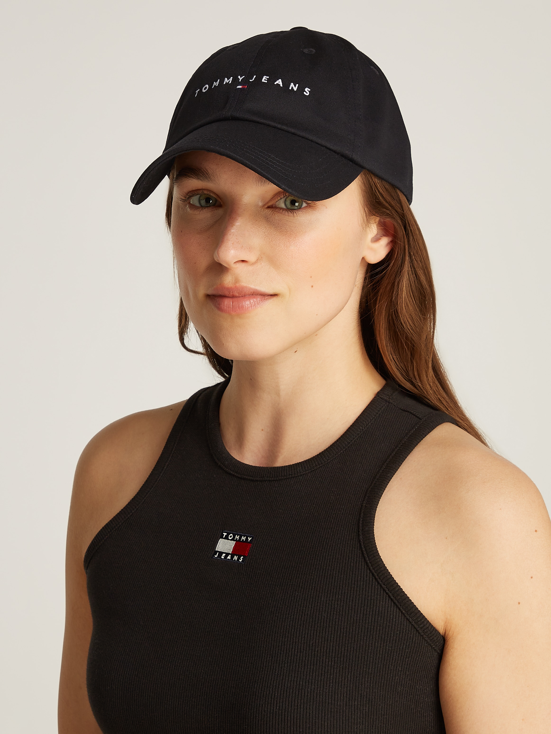 Tommy Jeans Casquette de baseball »TJW LINEAR LOGO 6 PANEL CAP« mit Logostickerei UNISEX