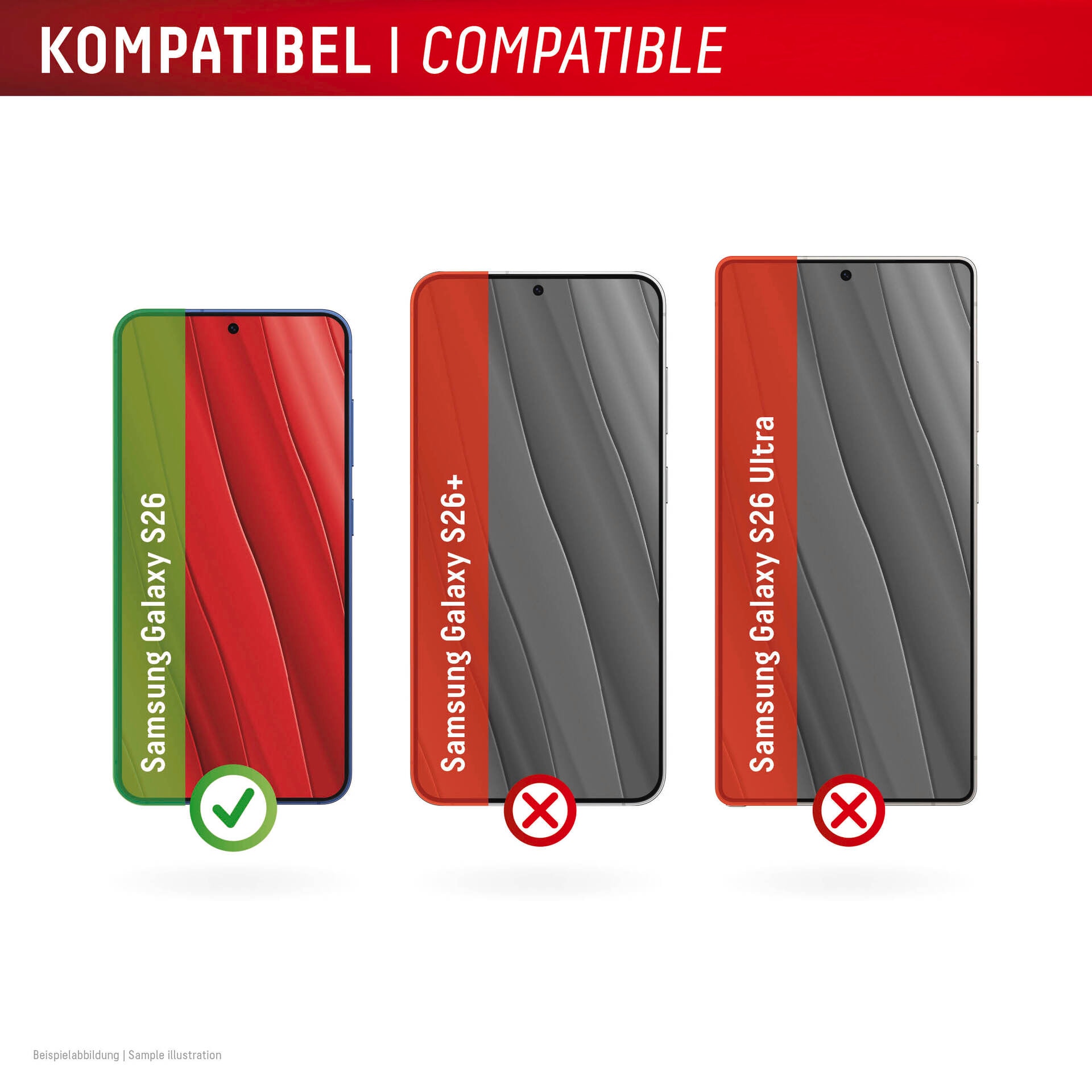 Displex Displayschutzglas »Premium Glass Screen Protector Full Cover mit MountMaster« für Samsung Galaxy S26 Displayschutzfolie, Schutzfolie, Bildschirmschutz, kratz- & stossfest