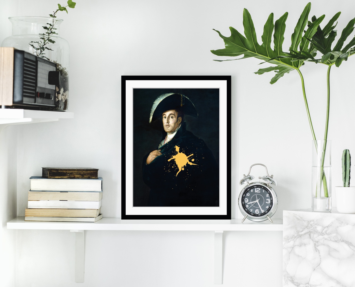 queence Bild »Angel mit Farbklecks« Gemälde | Historische Persönlichkeiten | Kunst | Mann HD Premium Poster-Druck inkl. Holzrahmen