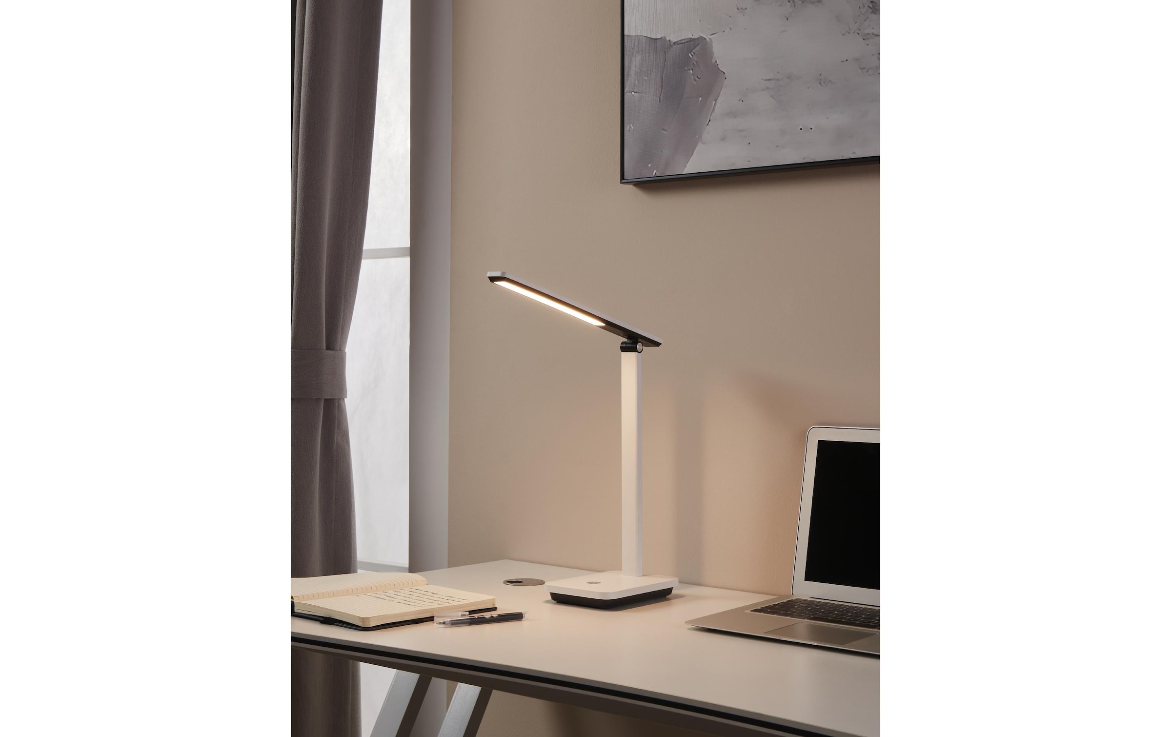 EGLO Lampe de table LED »INIESTA LED 3.6W 3000-6500K« Module LED 1 cuis blanc chaud - blanc froid