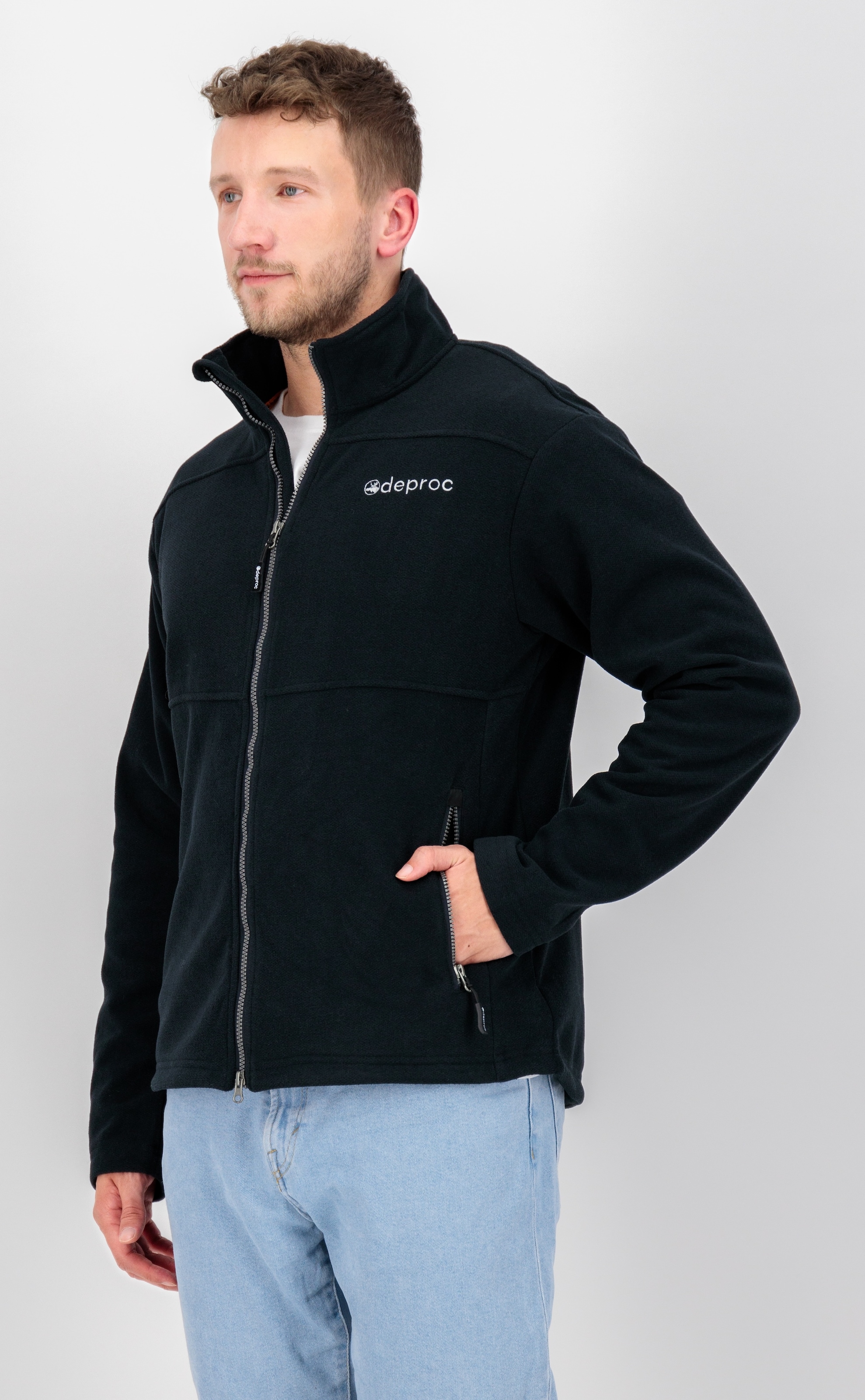 DEPROC Active Strickfleecejacke »SEWARD MN« mit 2-Wege-Reissverschluss