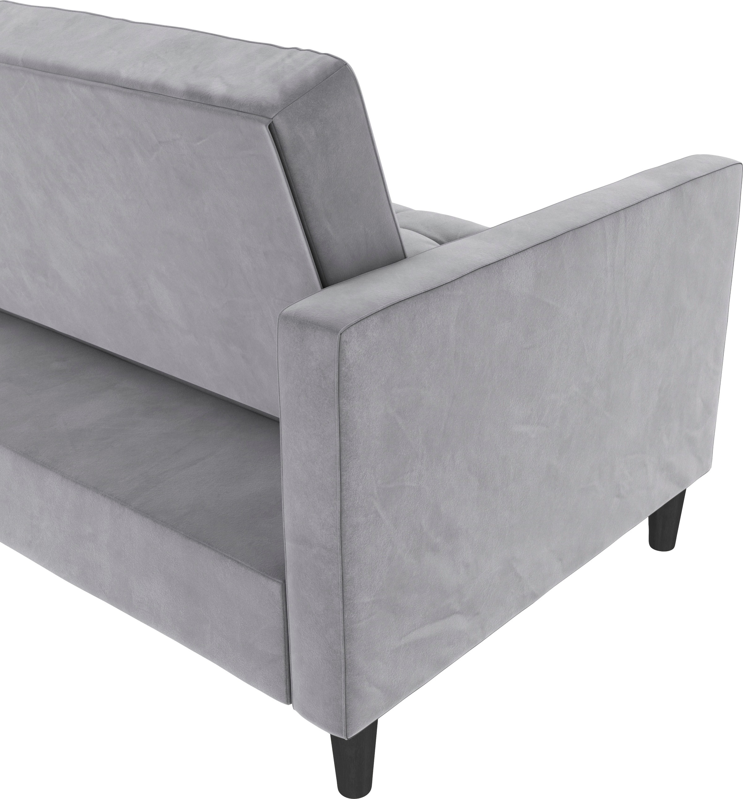 Dorel Home Canapé d'angle »Presley, L-Form,« Ecksofa mit Bett-Funktion und Stauraum, verstellbare Rückenlehne