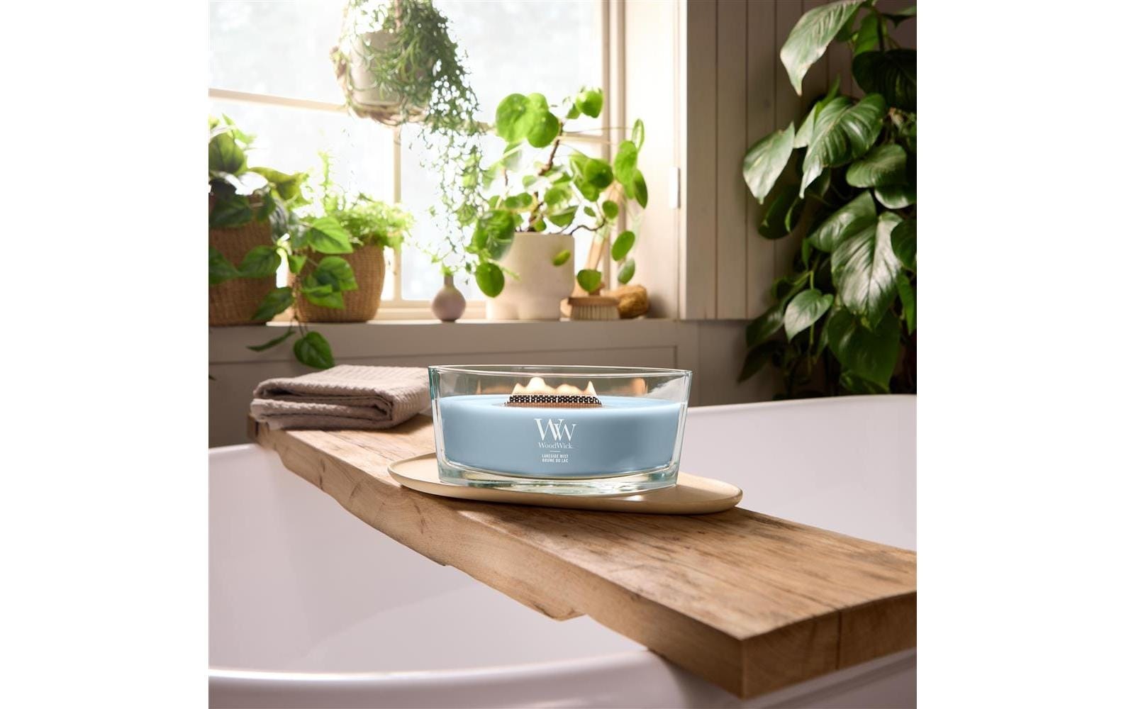 Woodwick Duftkerze »Lakeside Mist Ellipse«
