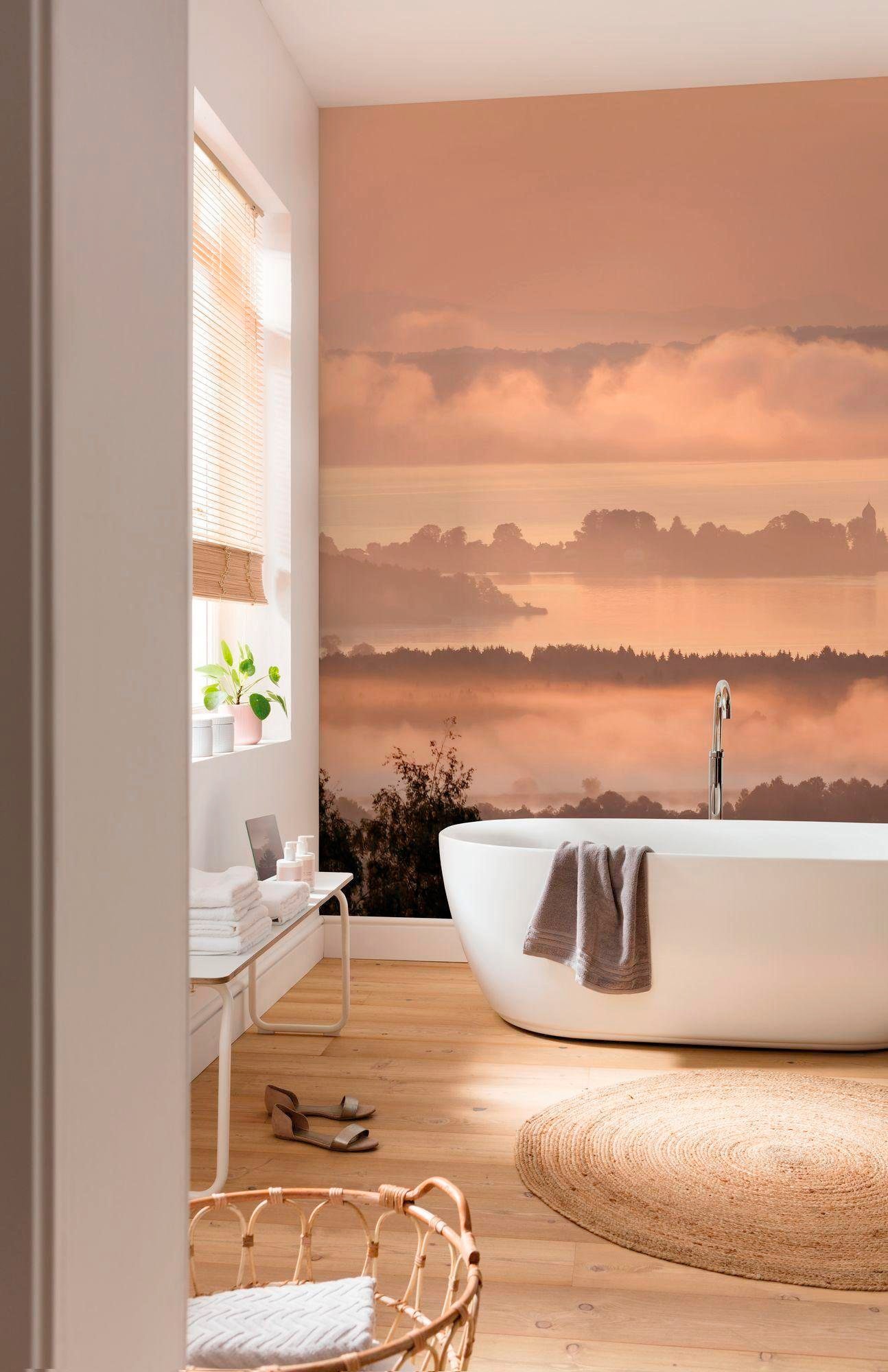 Komar Vliestapete »Digitaldruck Vlies -  Chiemsee - Grösse 300 x 250 cm« bedruckt glatt Wohnzimmer, Schlafzimmer