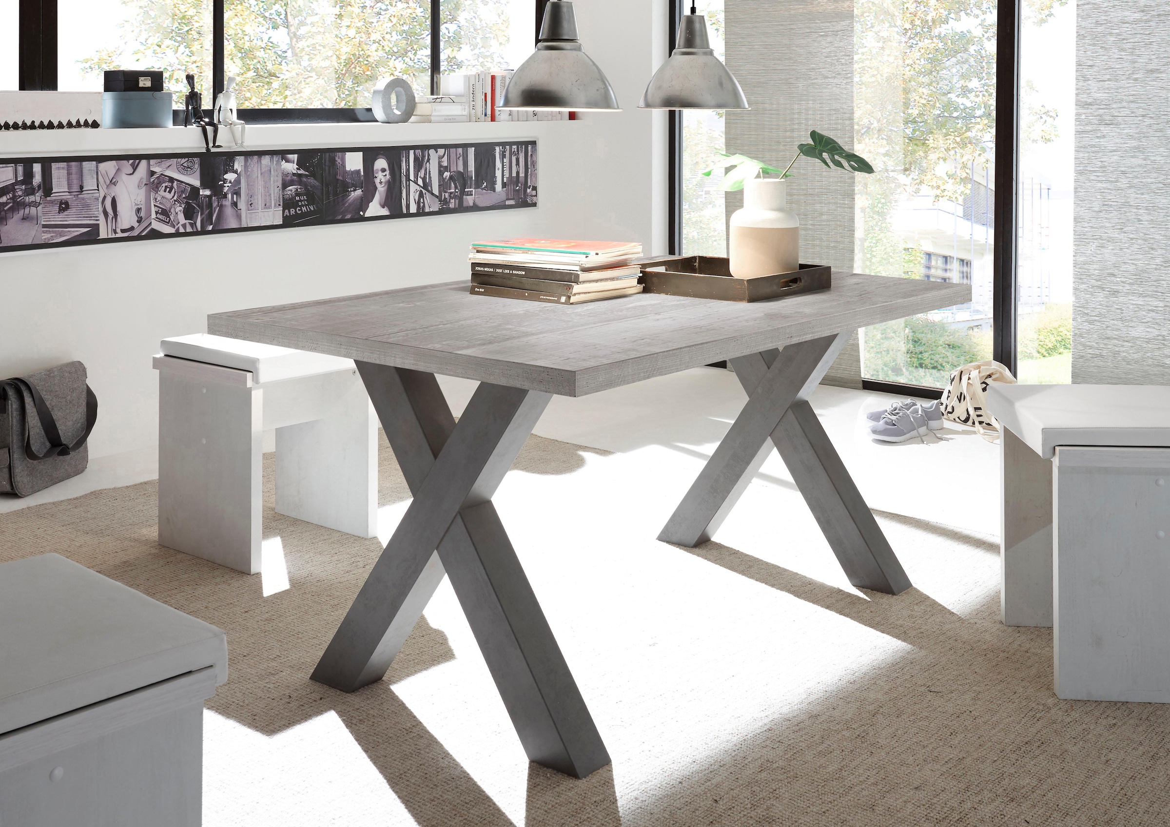 Mäusbacher Table de salle à manger »Mister« OTTOS Choice,  Structure en forme de X