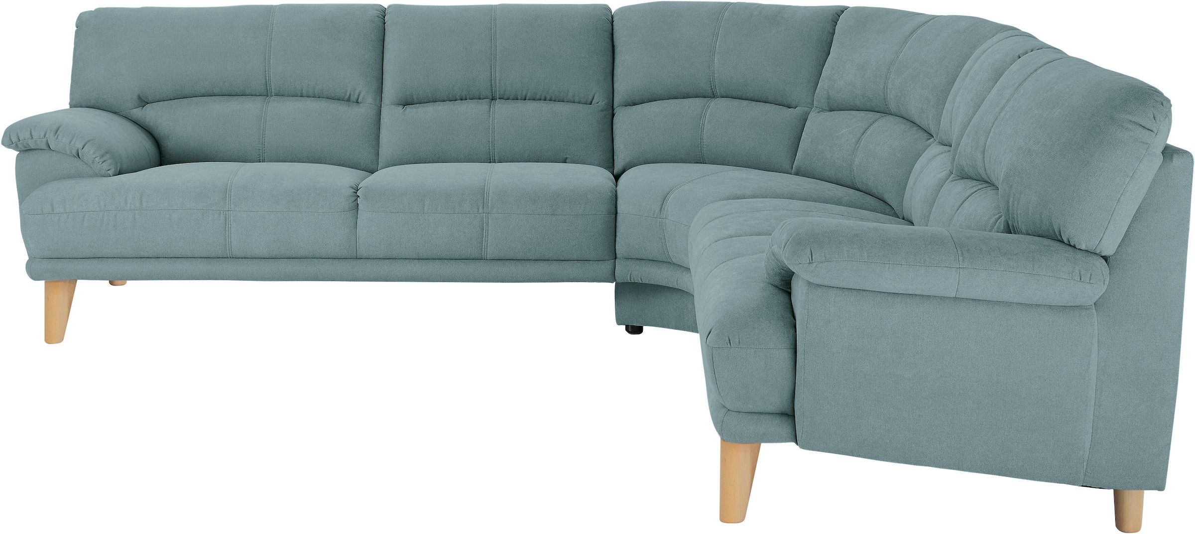 TRENDMANUFAKTUR Coin rembourré »Cecilia, italienisches Designsprache, modern und komfortabel, L-Form,« excellent confort d’assise et accoudoirs confortables