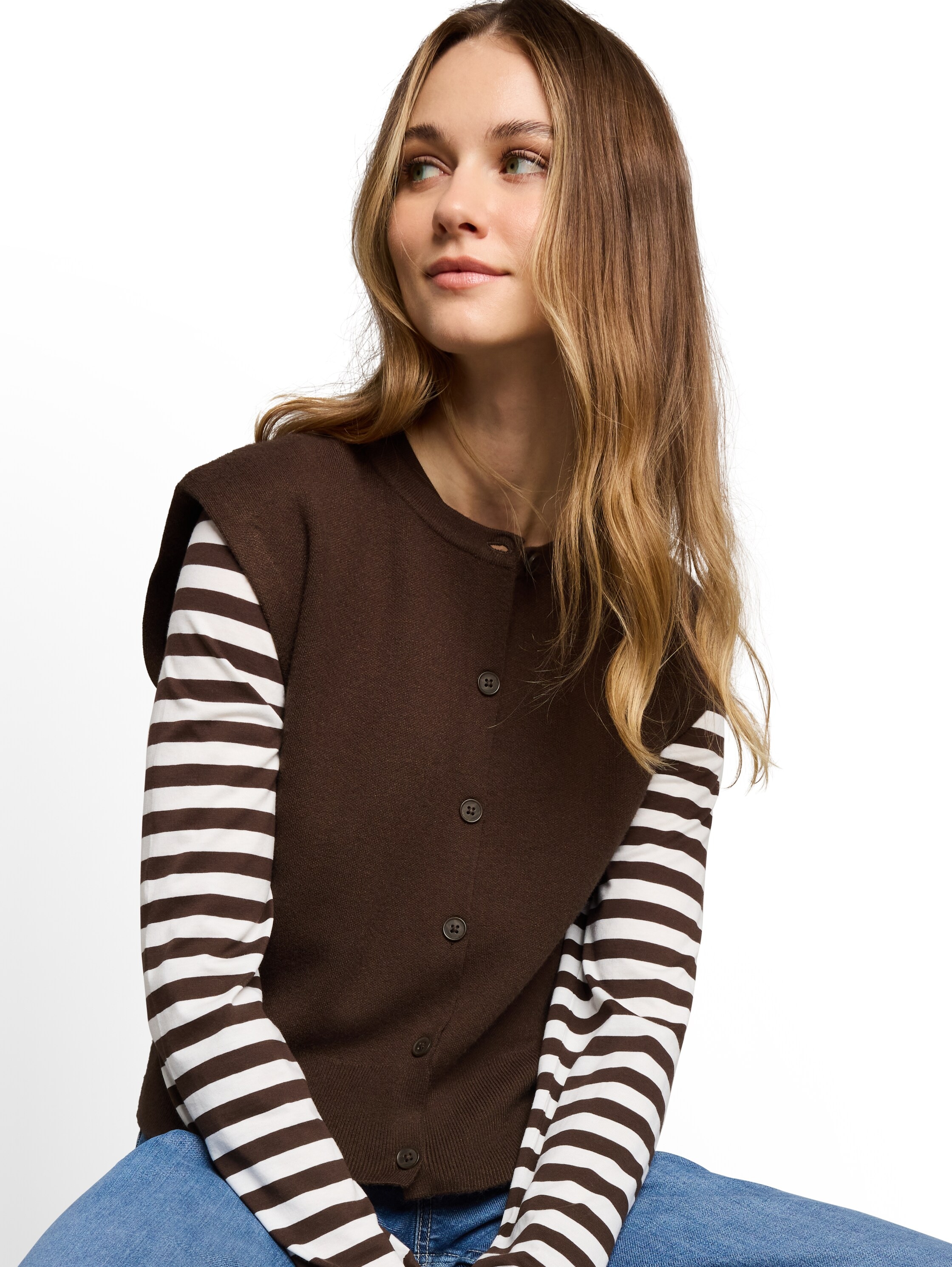 TOM TAILOR Denim Cardigan avec patte de boutonnage